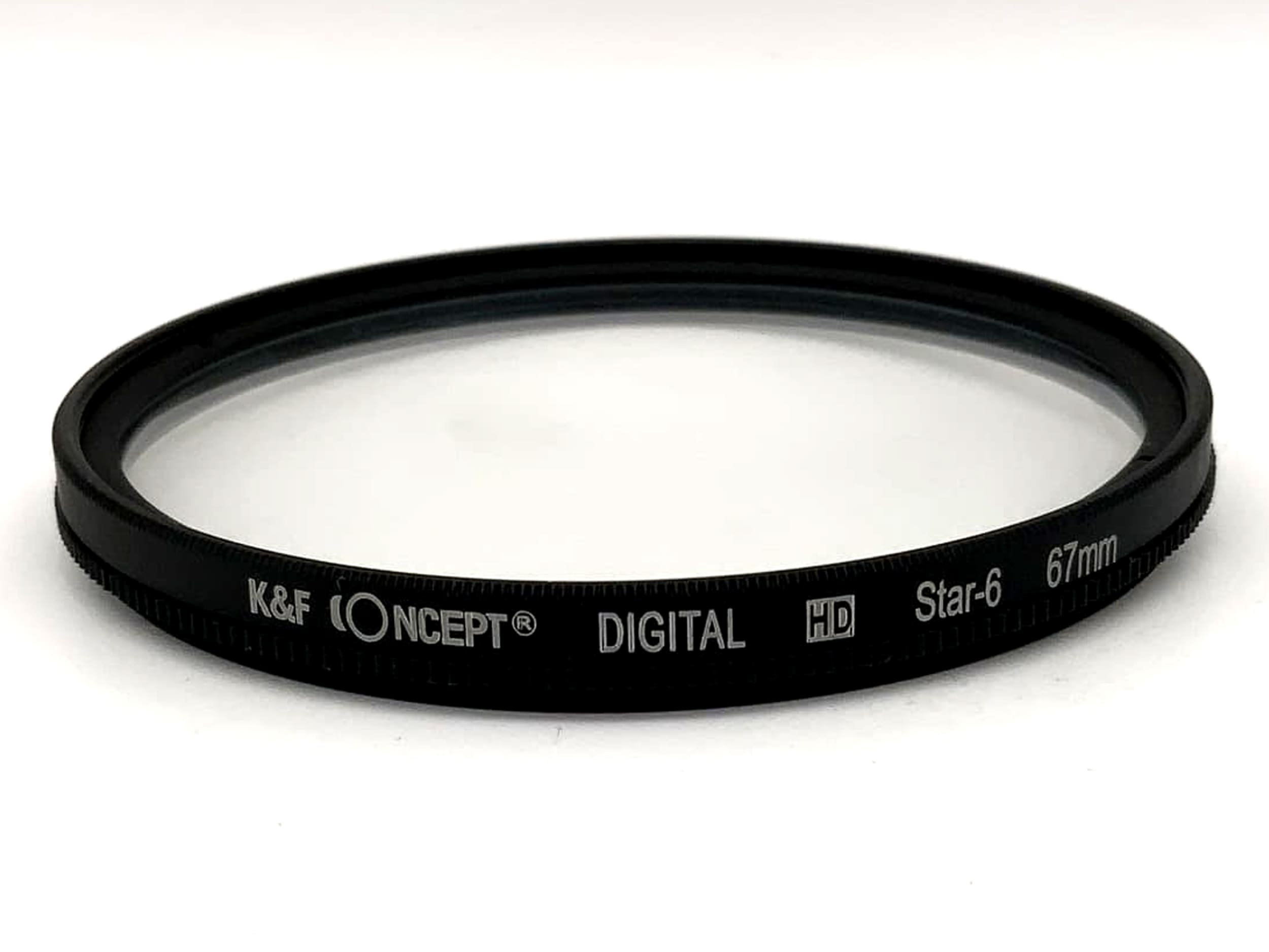 K&F Concept Effektfilter Digital HD Star-6 Filter 67mm Kreisförmig M67