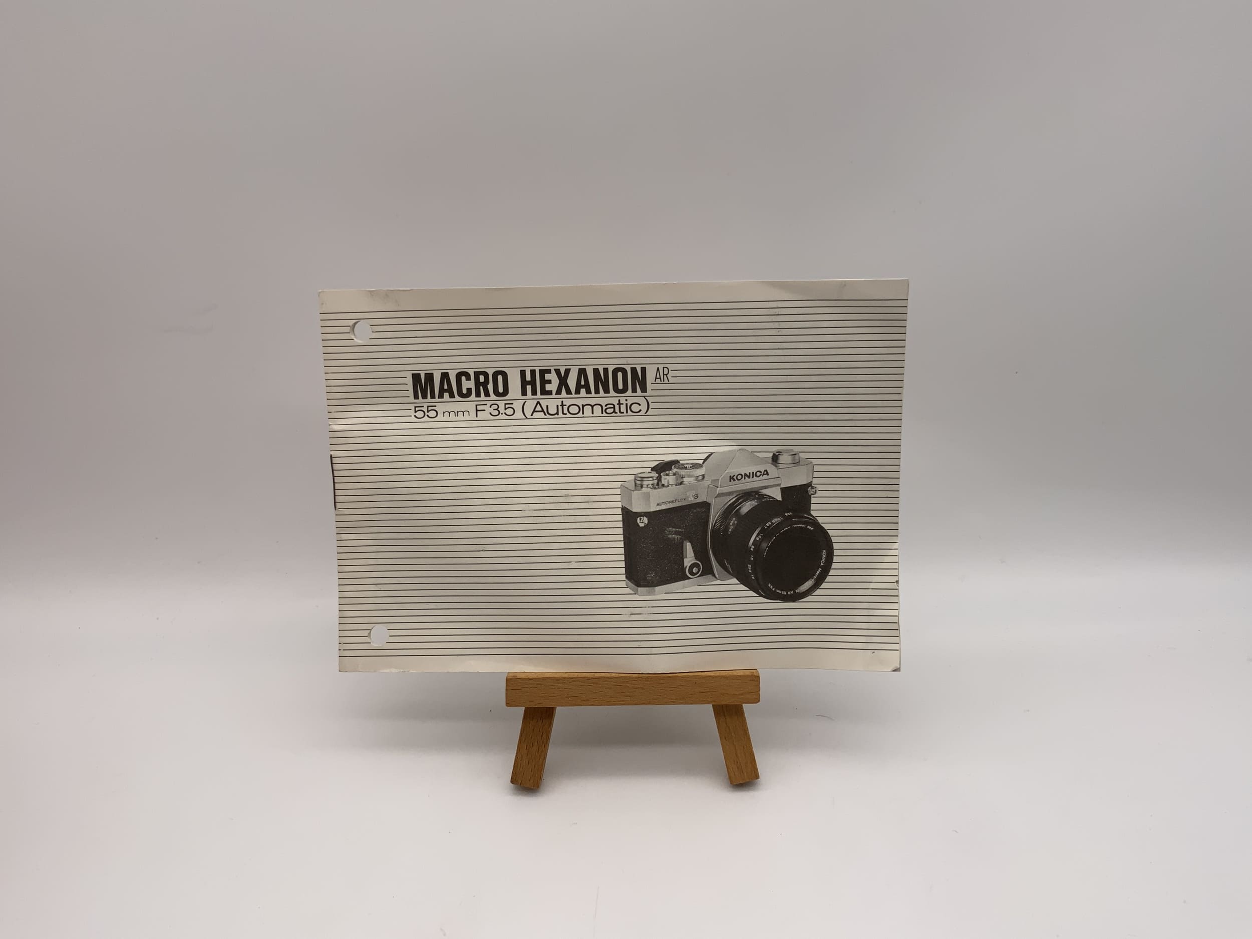 Konica Macro Hexanon 55mm F3.5 (Automatic) Bedienungsanleitung Deutsch