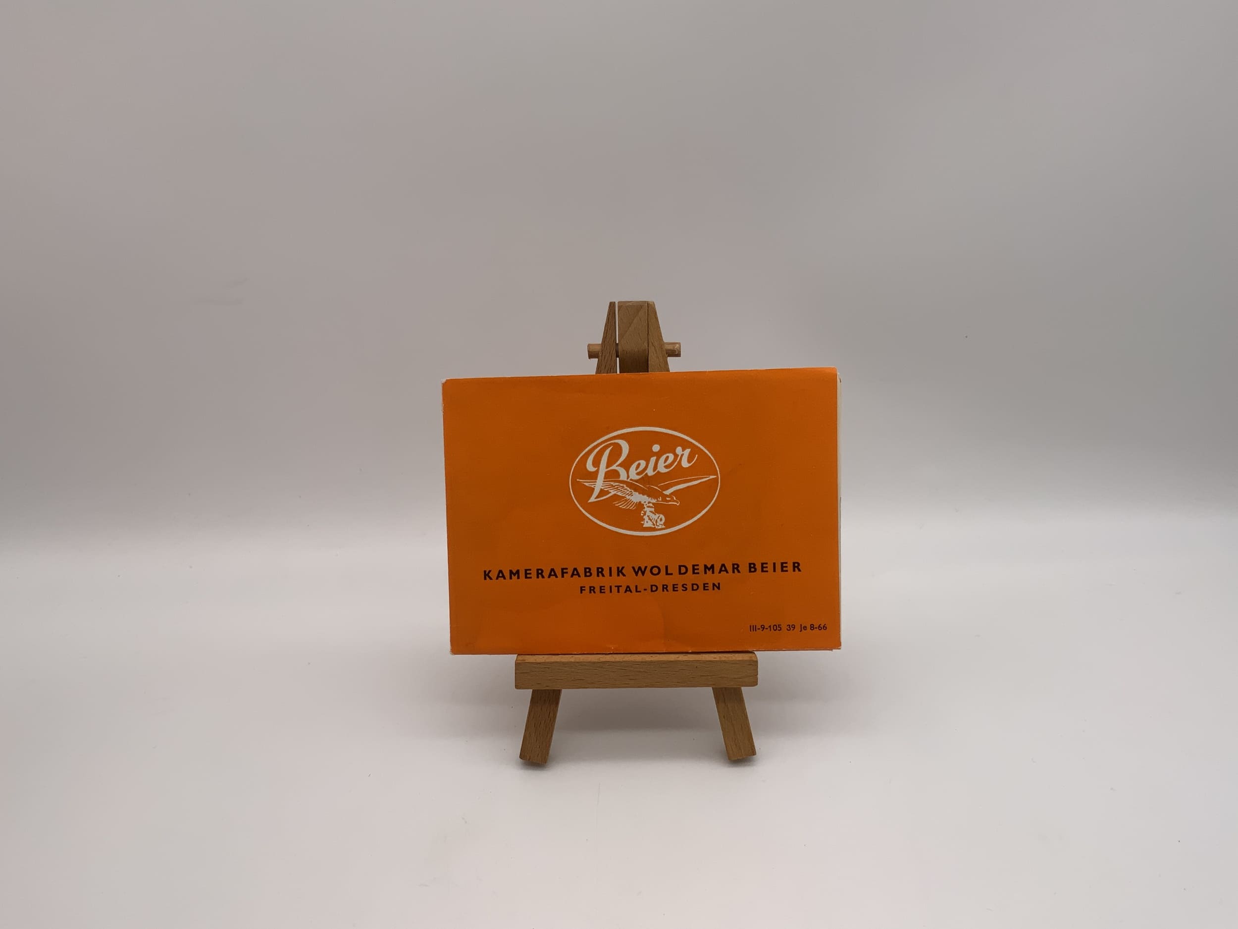 Beier Kamerafabrik Woldemar Beier 1966 DDR Prospekt Deutsch
