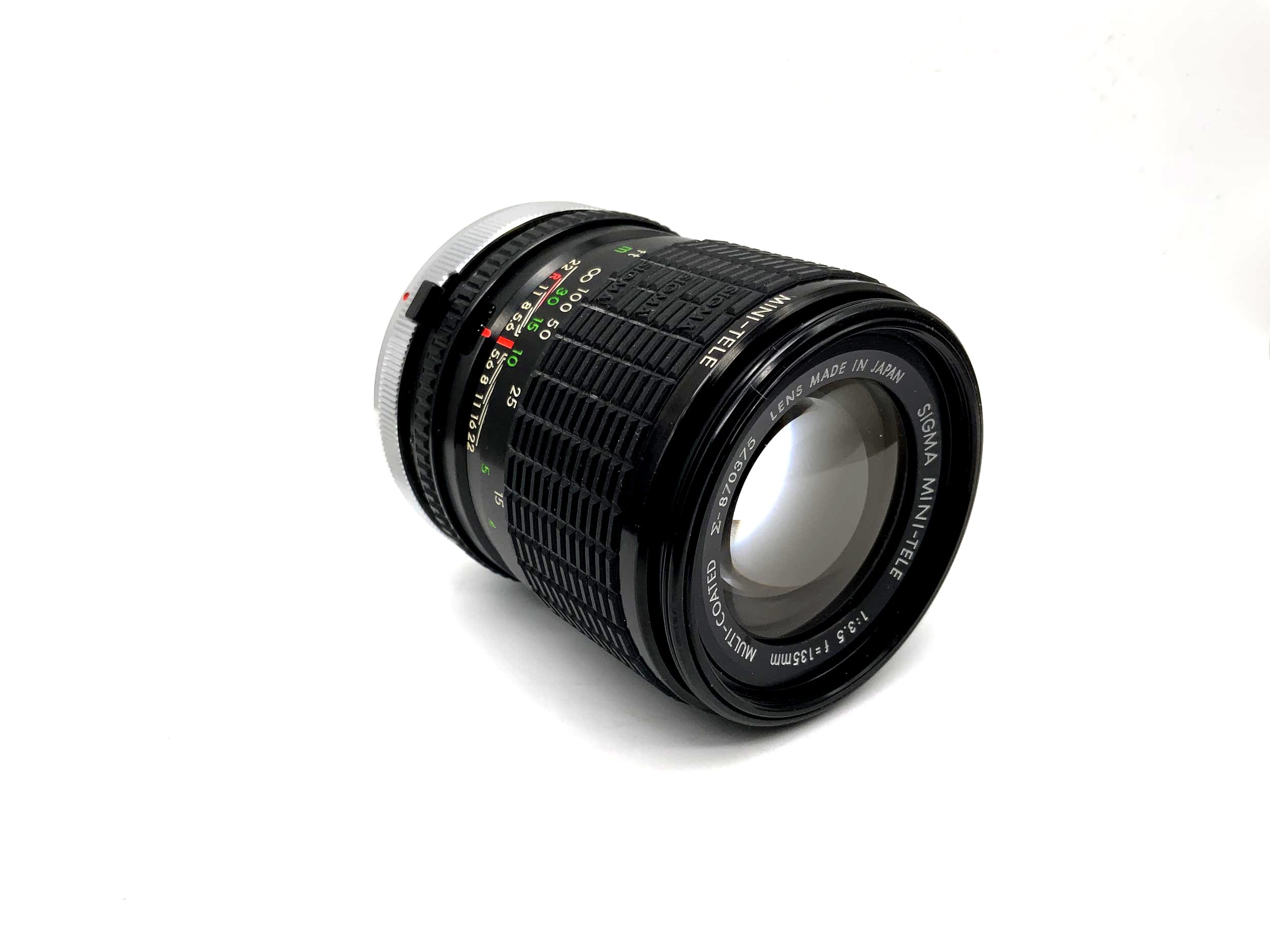 Sigma 135mm 1:3.5 Objektiv Mini-Tele MC Kamera Camera Lens (Canon FD)