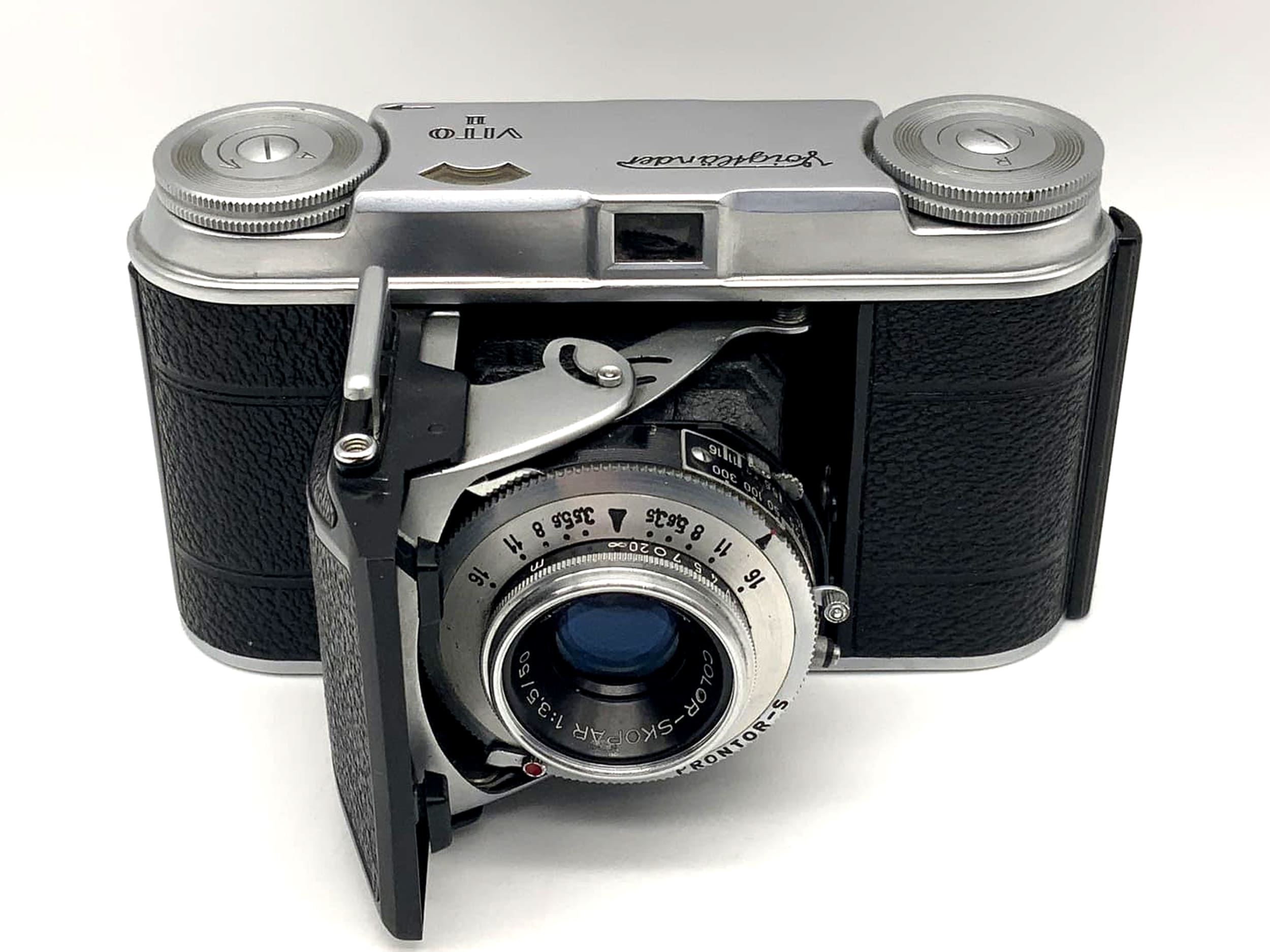 Voigtländer Vito II Klappkamera mit Color-Skopar 1:3.5/50 Prontor-S