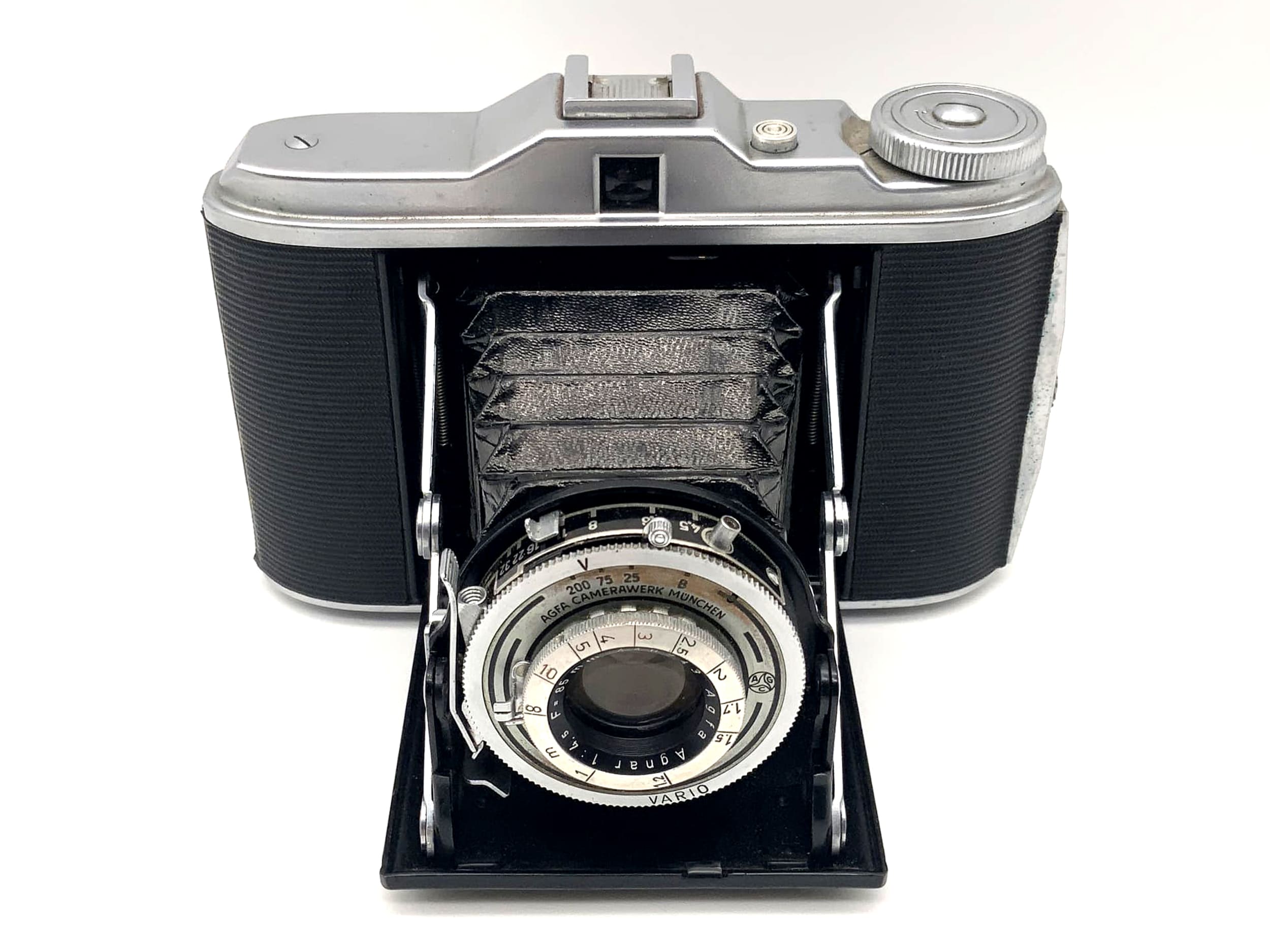 Agfa Isolette V Klappkamera mit Agnar 1:4.5 F=85mm Vario