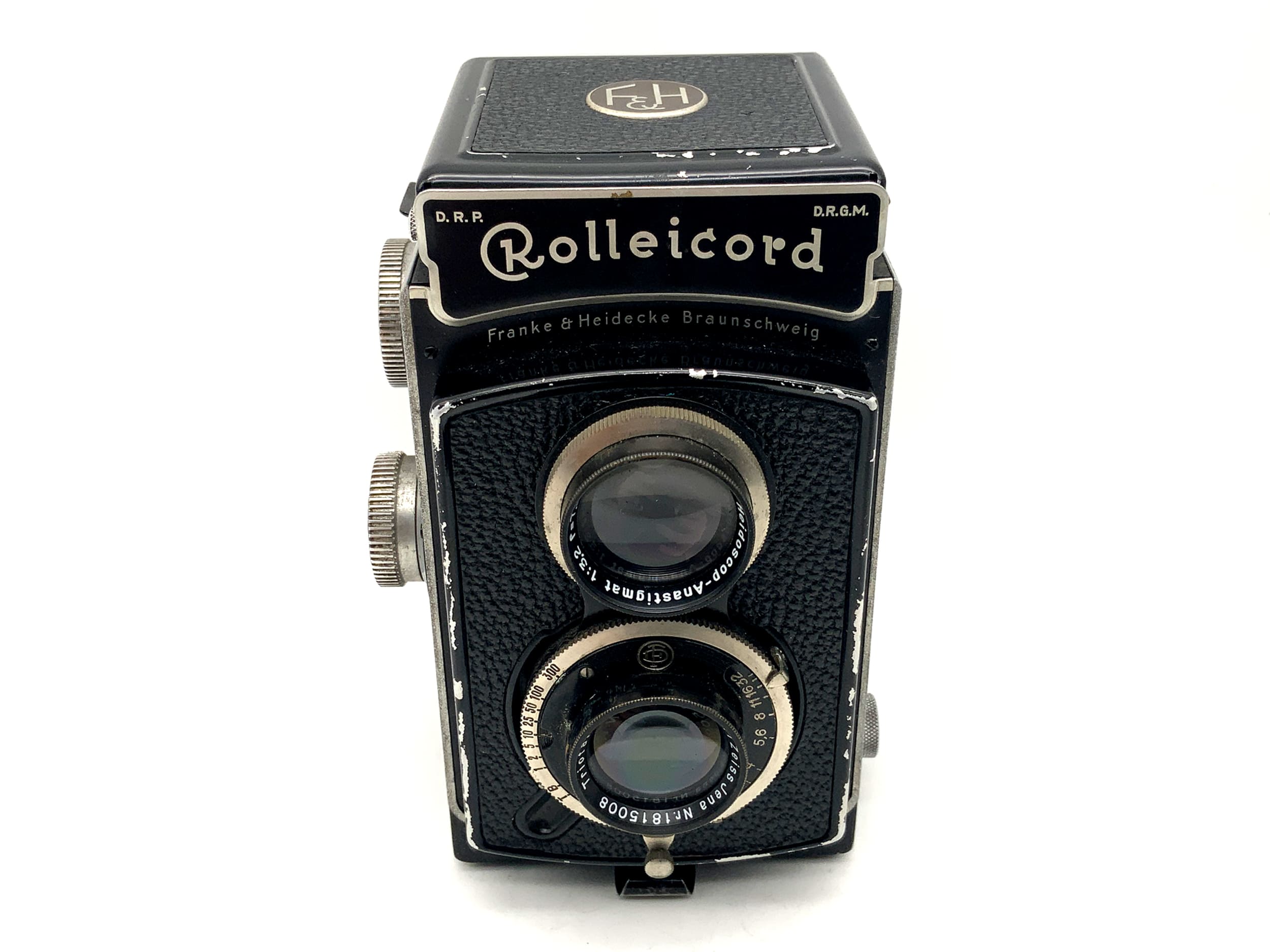 Rollei F&H Rolleicord TLR mit Triotar 7,5cm 1:3,5 Zweiäugige Analogkamera
