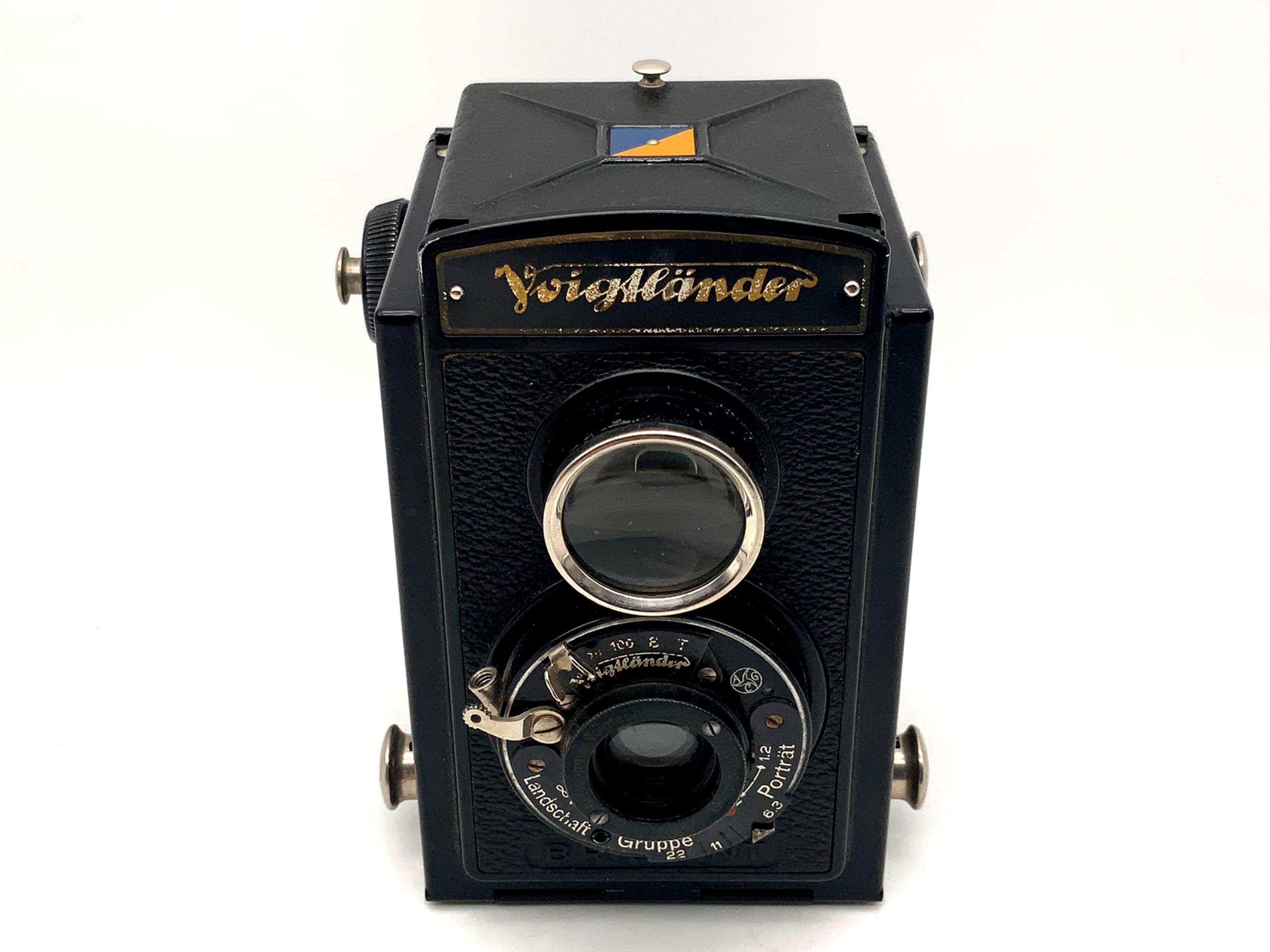 Voigtländer Brillant TLR mit Voigtar 7,5cm 1:6.3 Zweiäugige Analogkamera