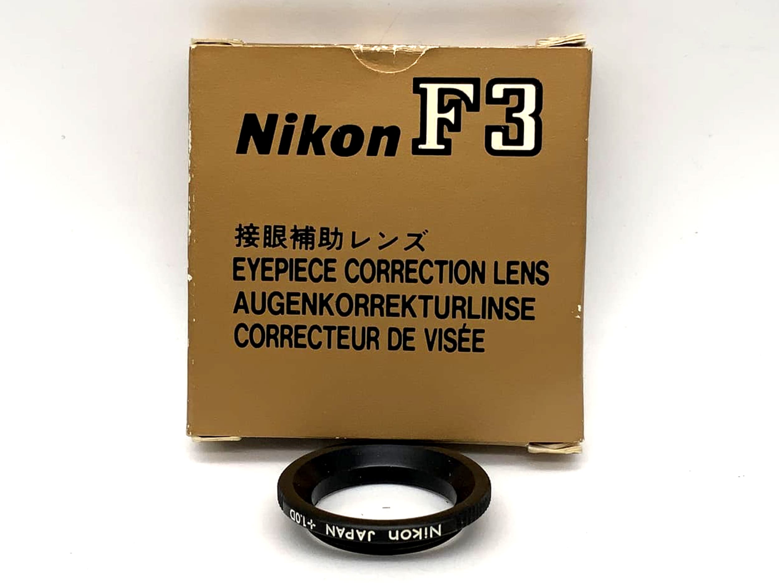 Nikon Dioptrinlinse +1 für Nikon F3 Augenkorrekturlinse Eyepiece in OVP