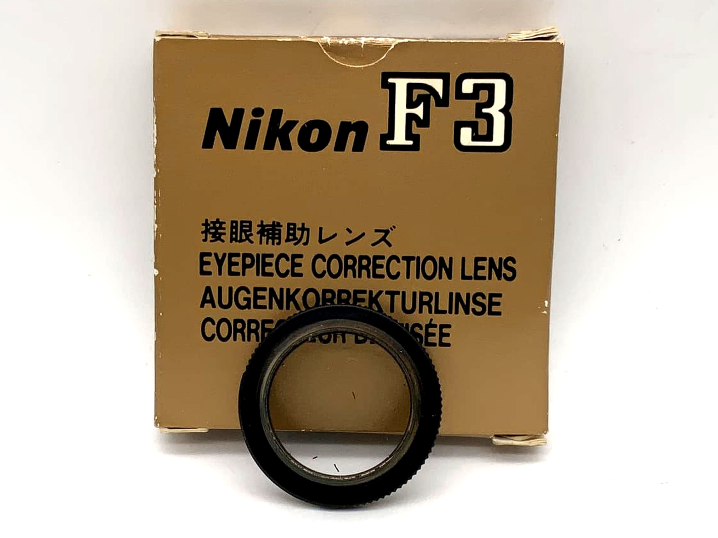 Nikon Dioptrinlinse +1 für Nikon F3 Augenkorrekturlinse Eyepiece in OVP