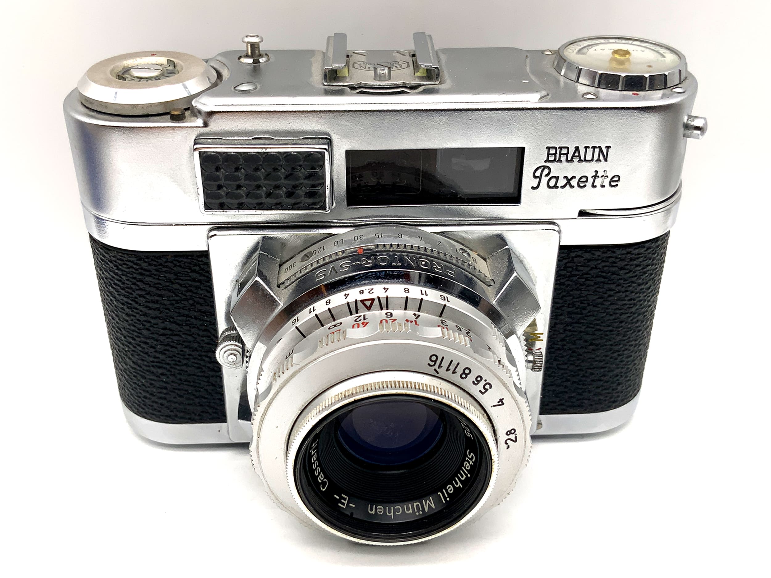 Braun Paxette II B L Sucherkamera mit Steinheil Cassarit 1:2,8 50mm Analogkamera