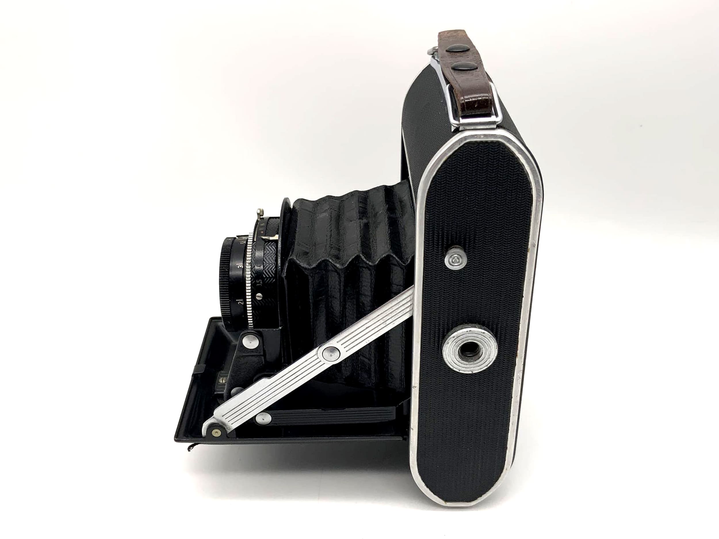 Franka Solida Klappkamera mit Frankar Anastigmat 1:3.5 f=75mm red C Compur-Rapid