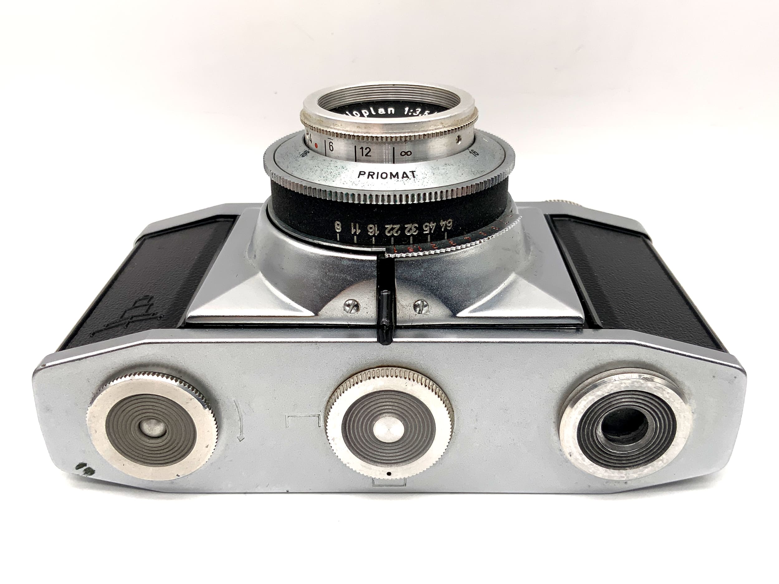 Pentacon Pentona Sucherkamera mit Meyer Optik Trioplan 1:3,5 45mm Priomat