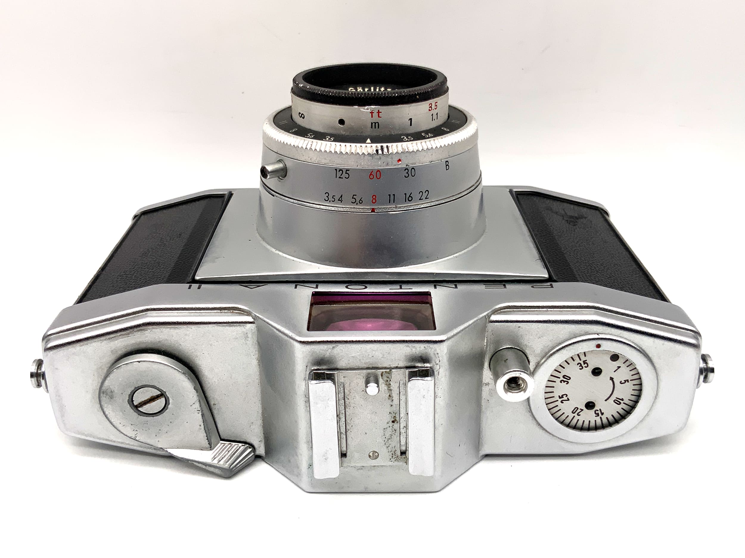 Pentacon Pentona II Sucherkamera mit Meyer Optik Trioplan 1:3,5 45mm Priomat