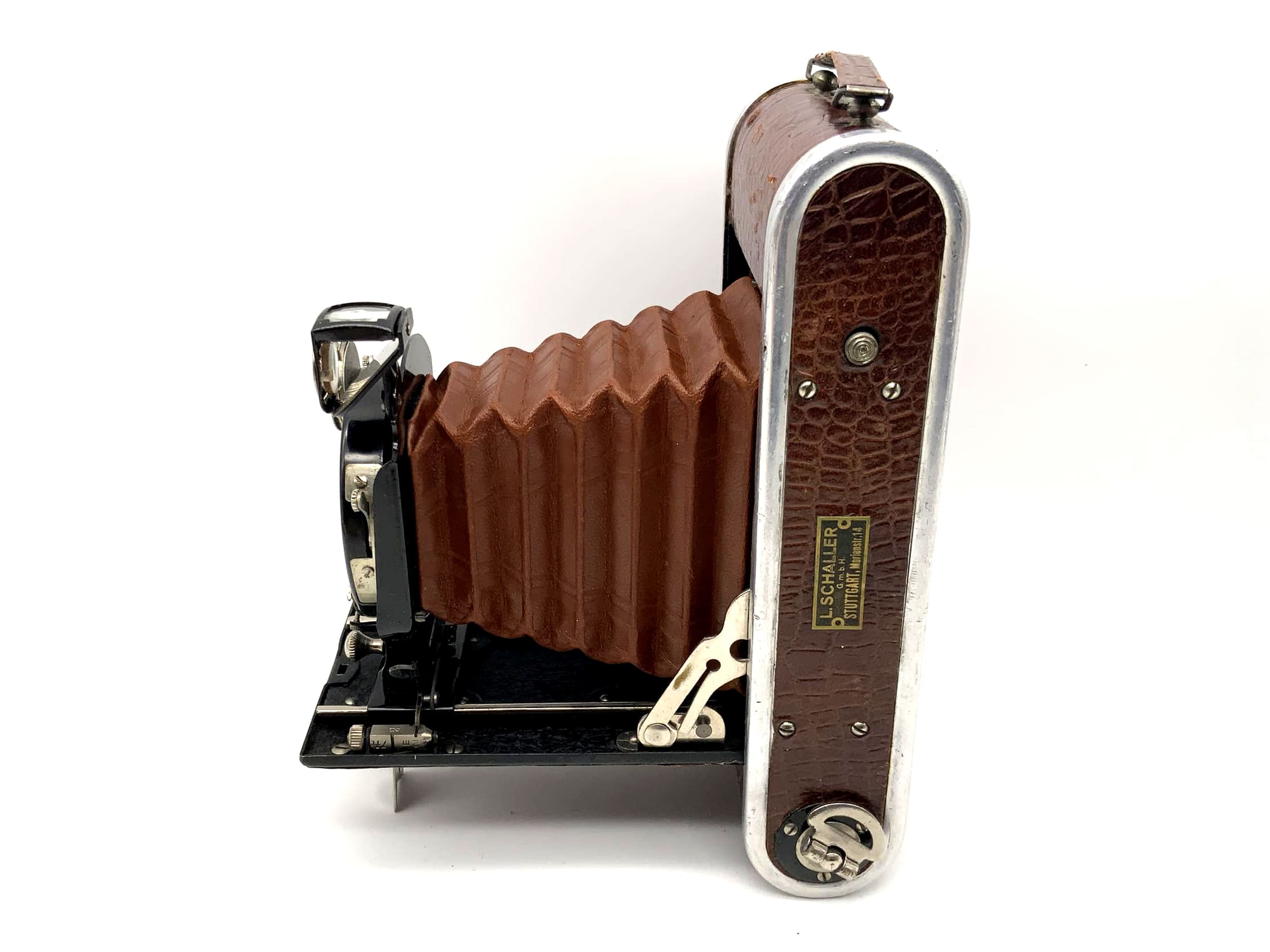 L. Schaller Foth Klappkamera mit Doppel Anastigmat 1:4.5 F=105mm