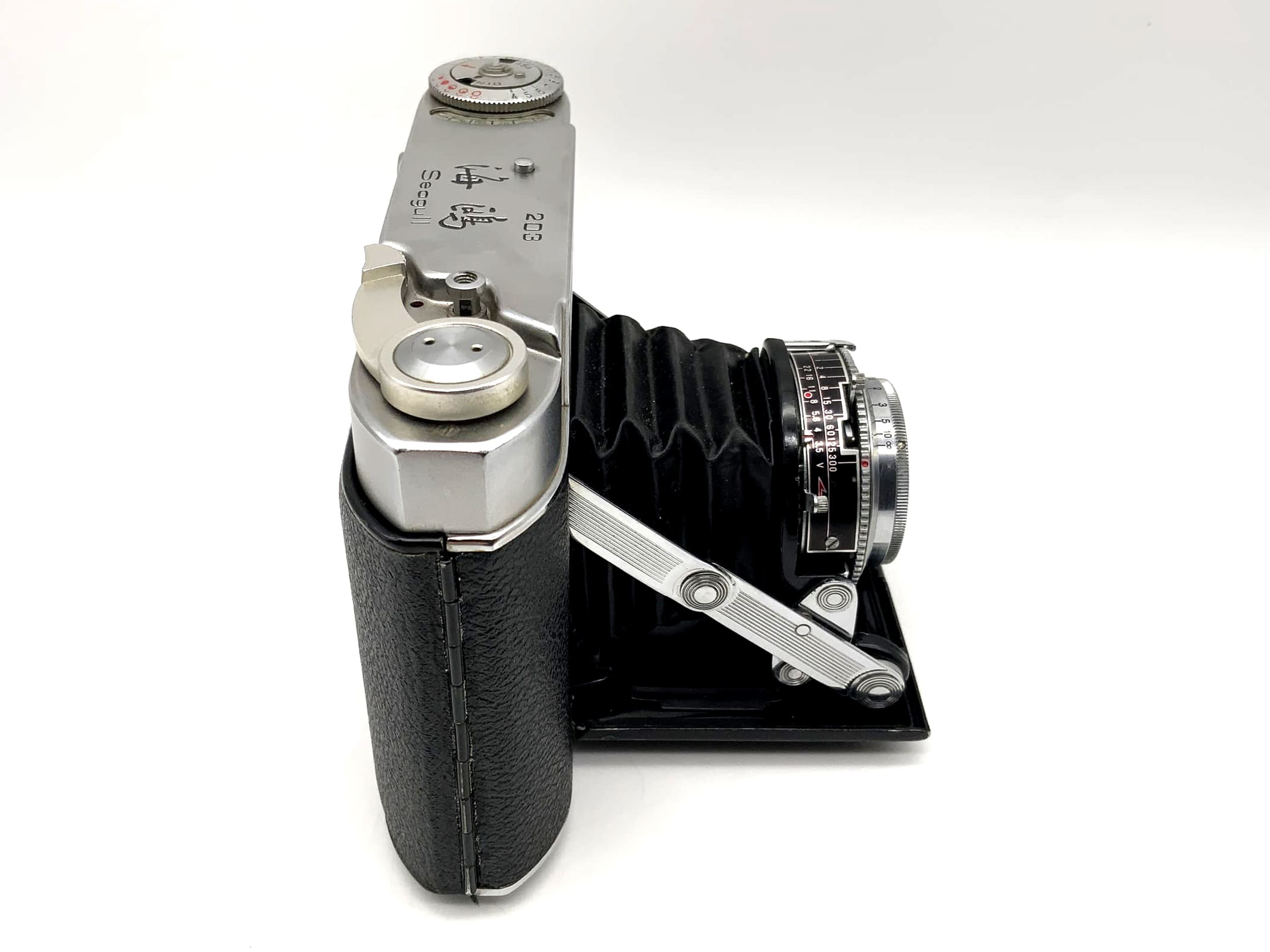 Seagull 203 Klappkamera mit S-111-2 3.5/75 Objektiv Defekt