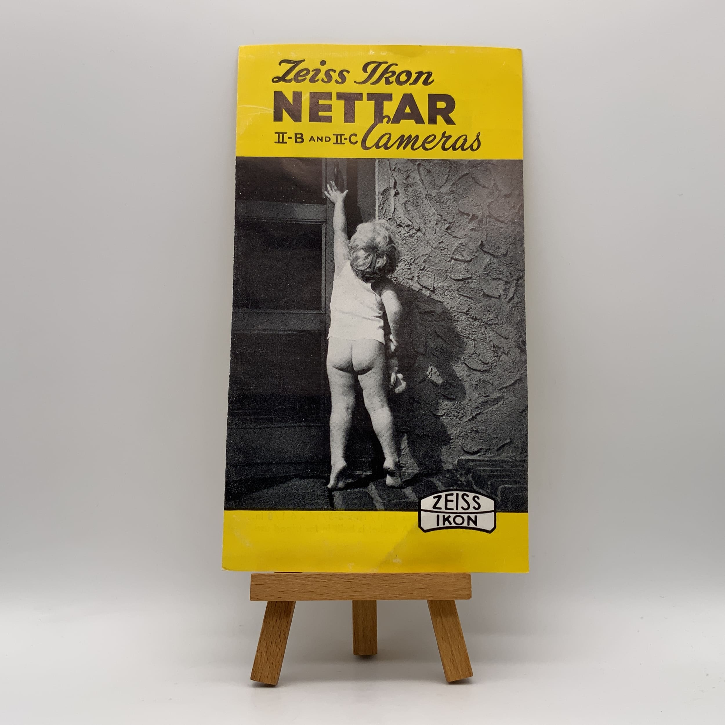 Zeiss Ikon Nettar II-B und II-C Cameras Broschüre Infoheft Englisch