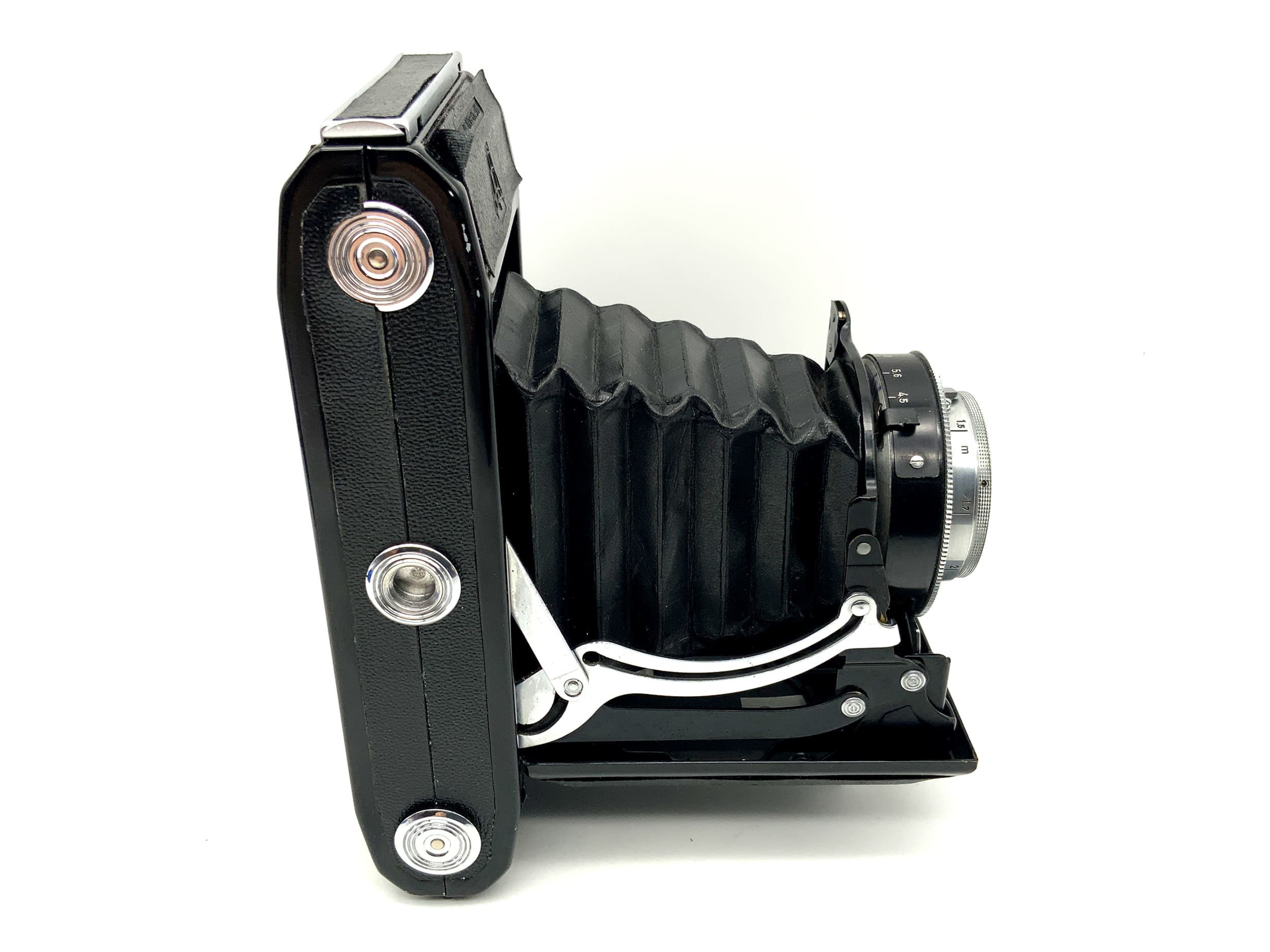 Pentacon Ercona II Klappkamera mit Novar Anastigmat 1:4,5 110mm red V