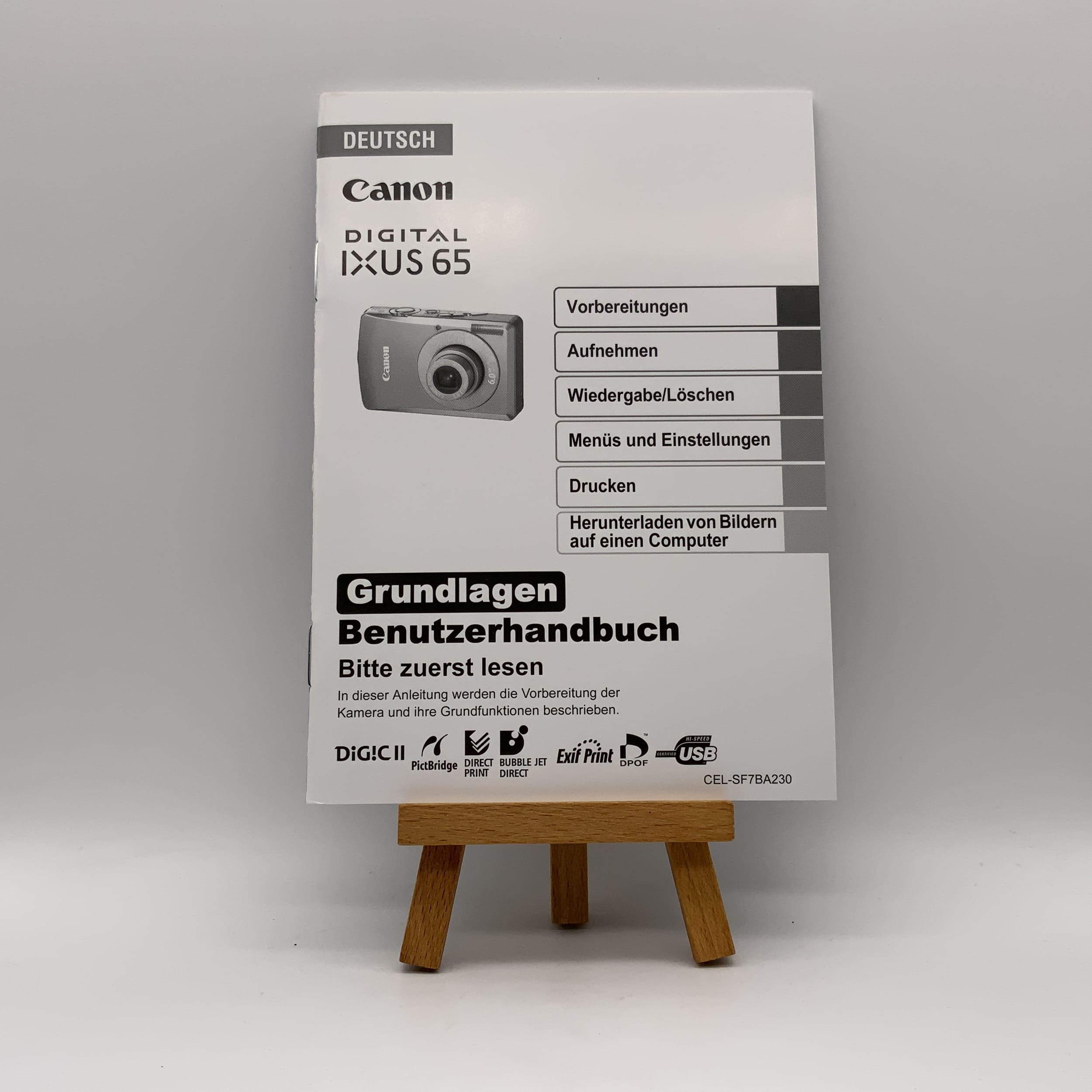 Canon IXUS 65 Bedienungsanleitung Deutsch Gebrauchsanweisung