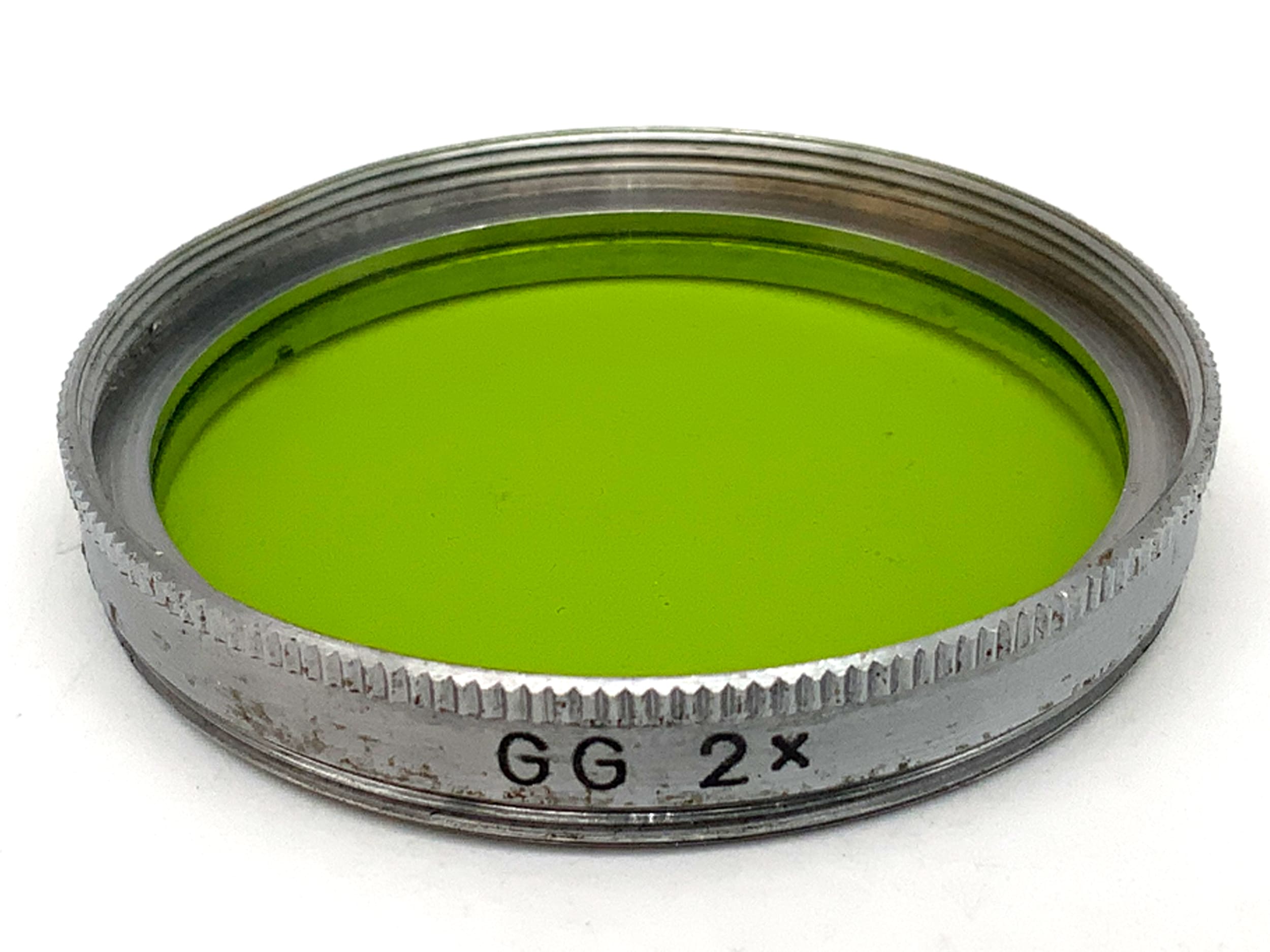 Carl Zeiss Farbfilter gelb-grün yellow-green GG 2x Filter 43mm Kreisförmig