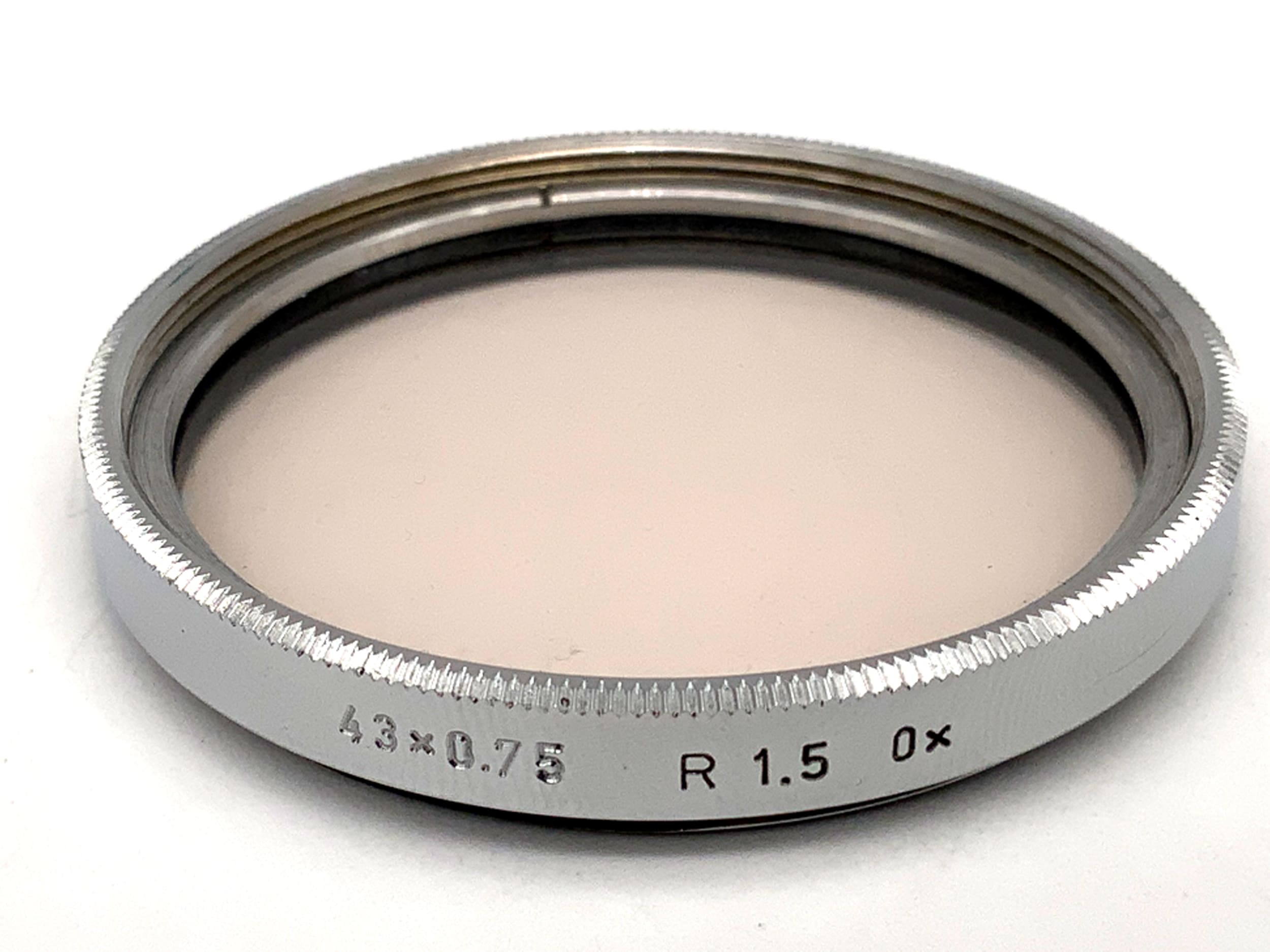n.a. Korrekturfilter 43x0,75 R1,5 0x Filter 43mm Kreisförmig Filtergewinde