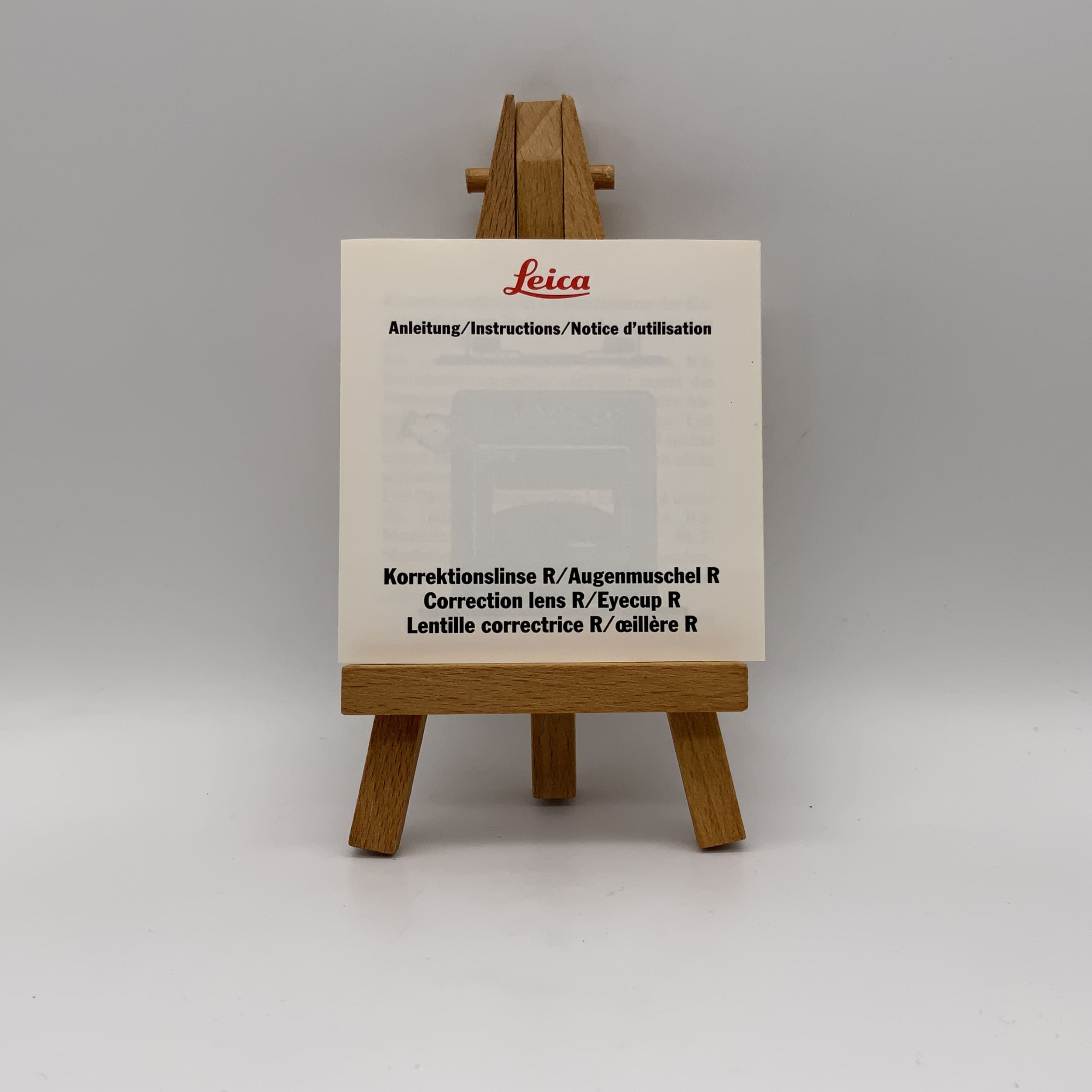 Leica Korrekturlinse R / Augenmuschel R Bedienungsanleitung Deutsch