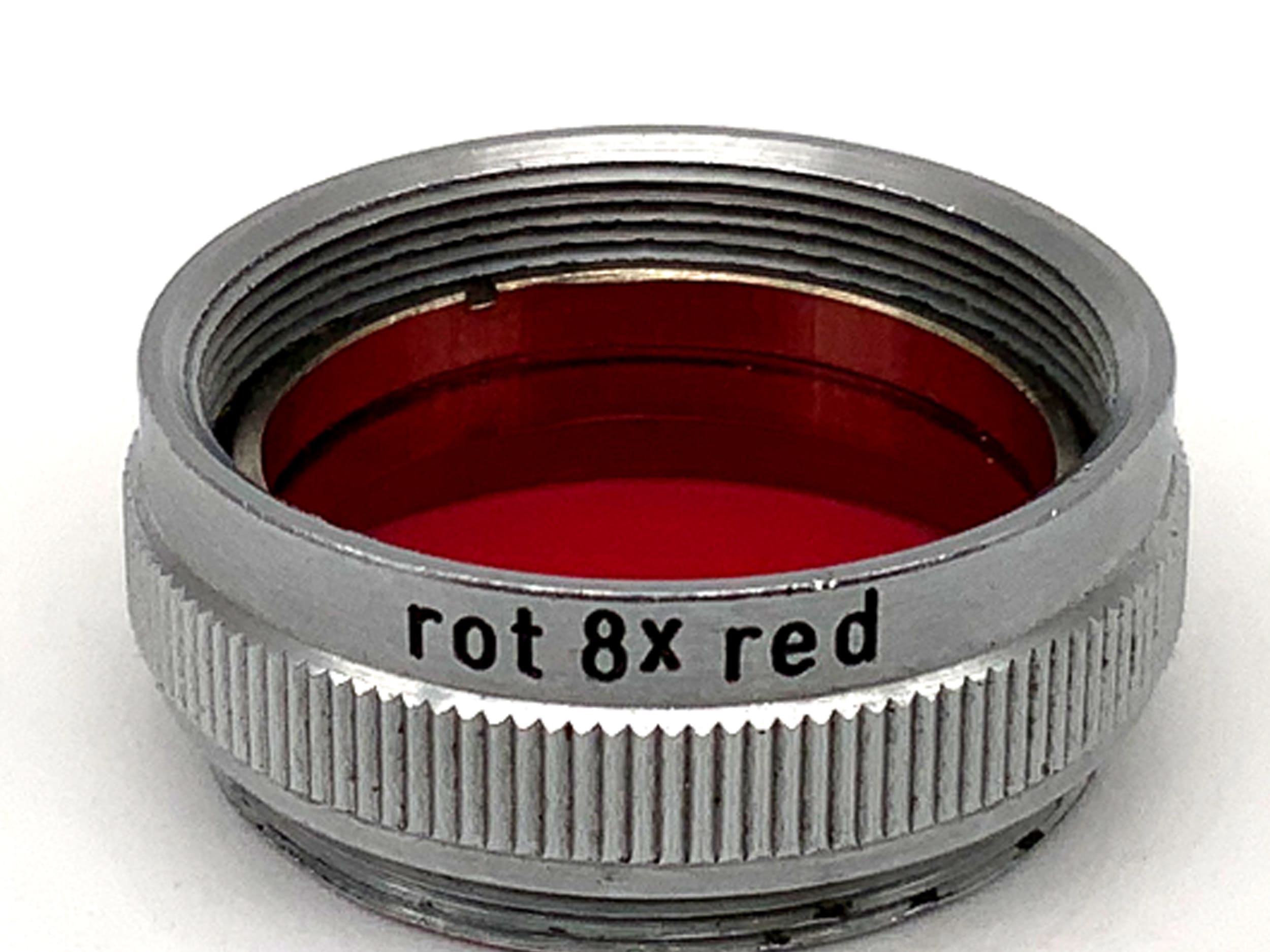 n.a. Farbfilter rot 8x red Filter 20mm Kreisförmig Filtergewinde