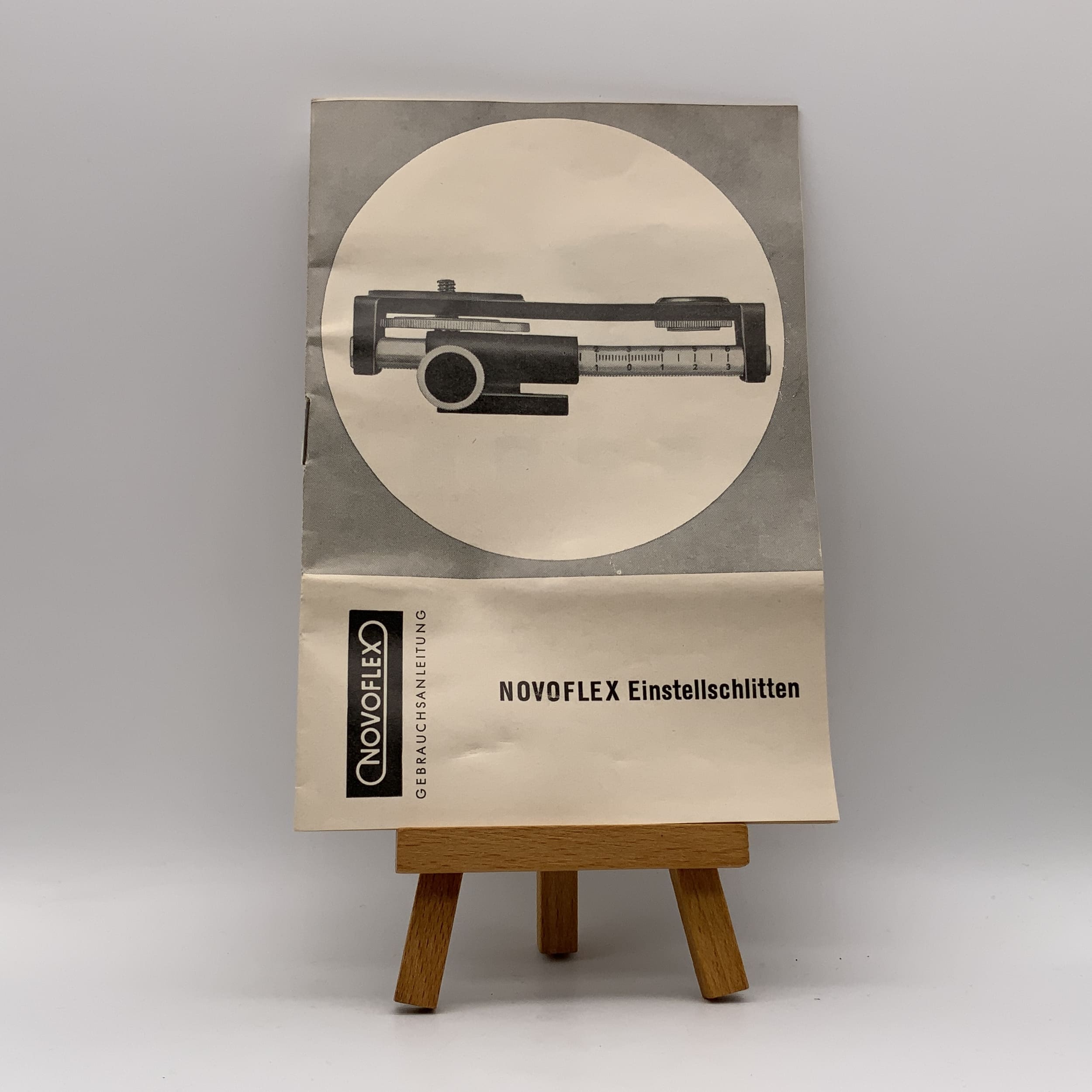 Novoflex Einstellschlitten Bedienungsanleitung Deutsch Gebrauchsanweisung