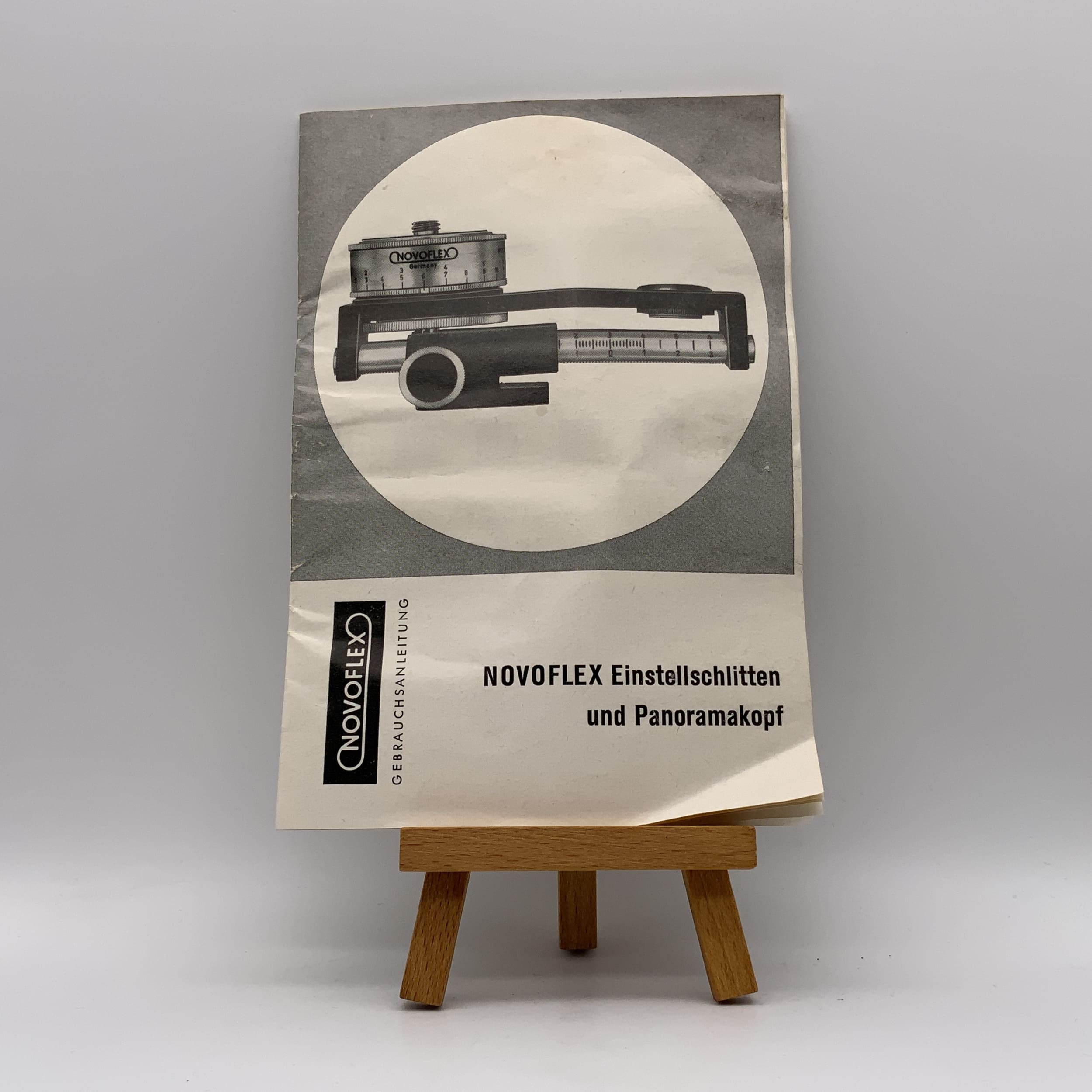 Novoflex Einstellschlitten und Panoramakopf Bedienungsanleitung Deutsch