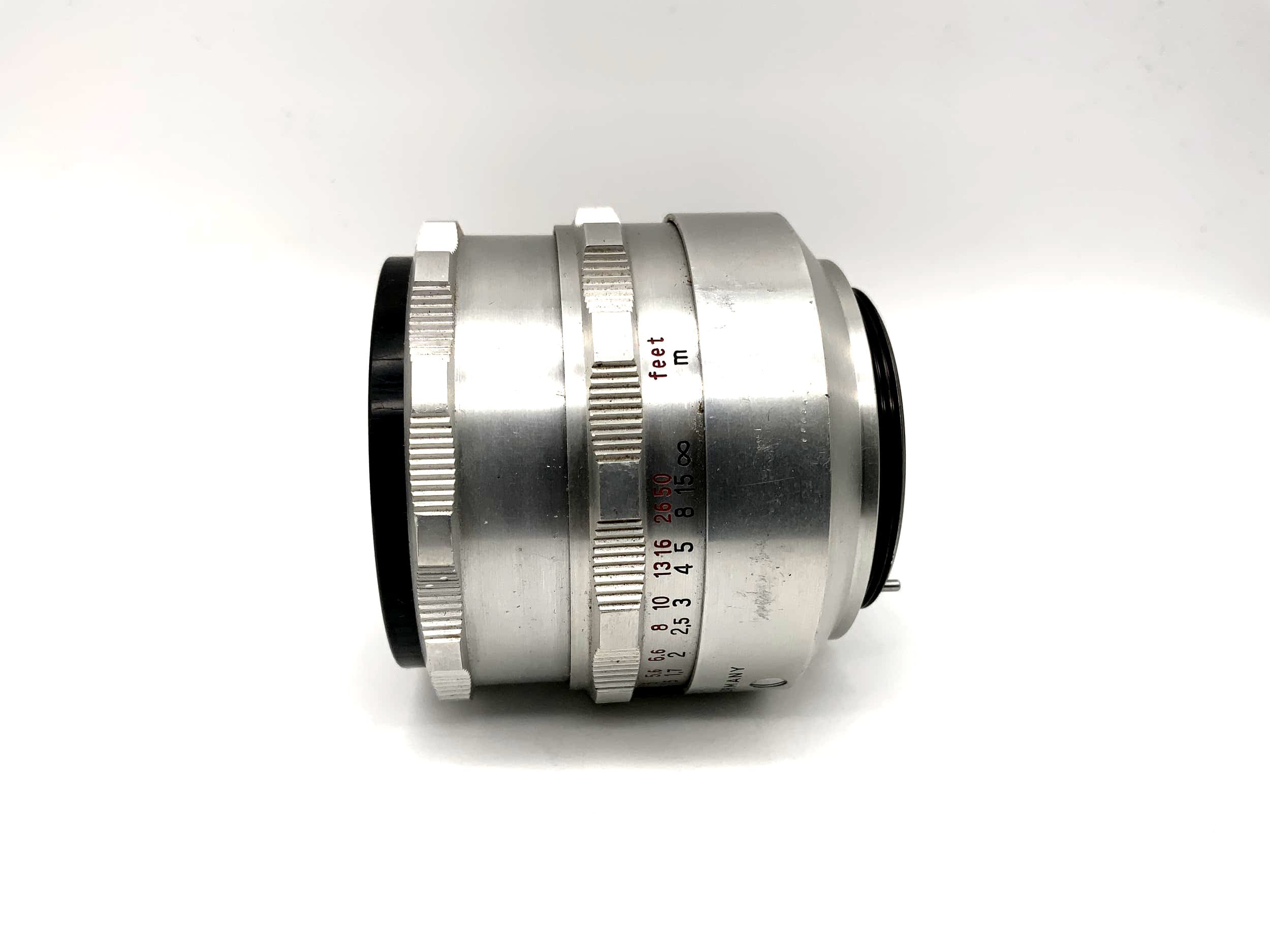 Carl Zeiss 50mm 1:2.8 Objektiv Tessar Kamera Lens (M42) Blende!