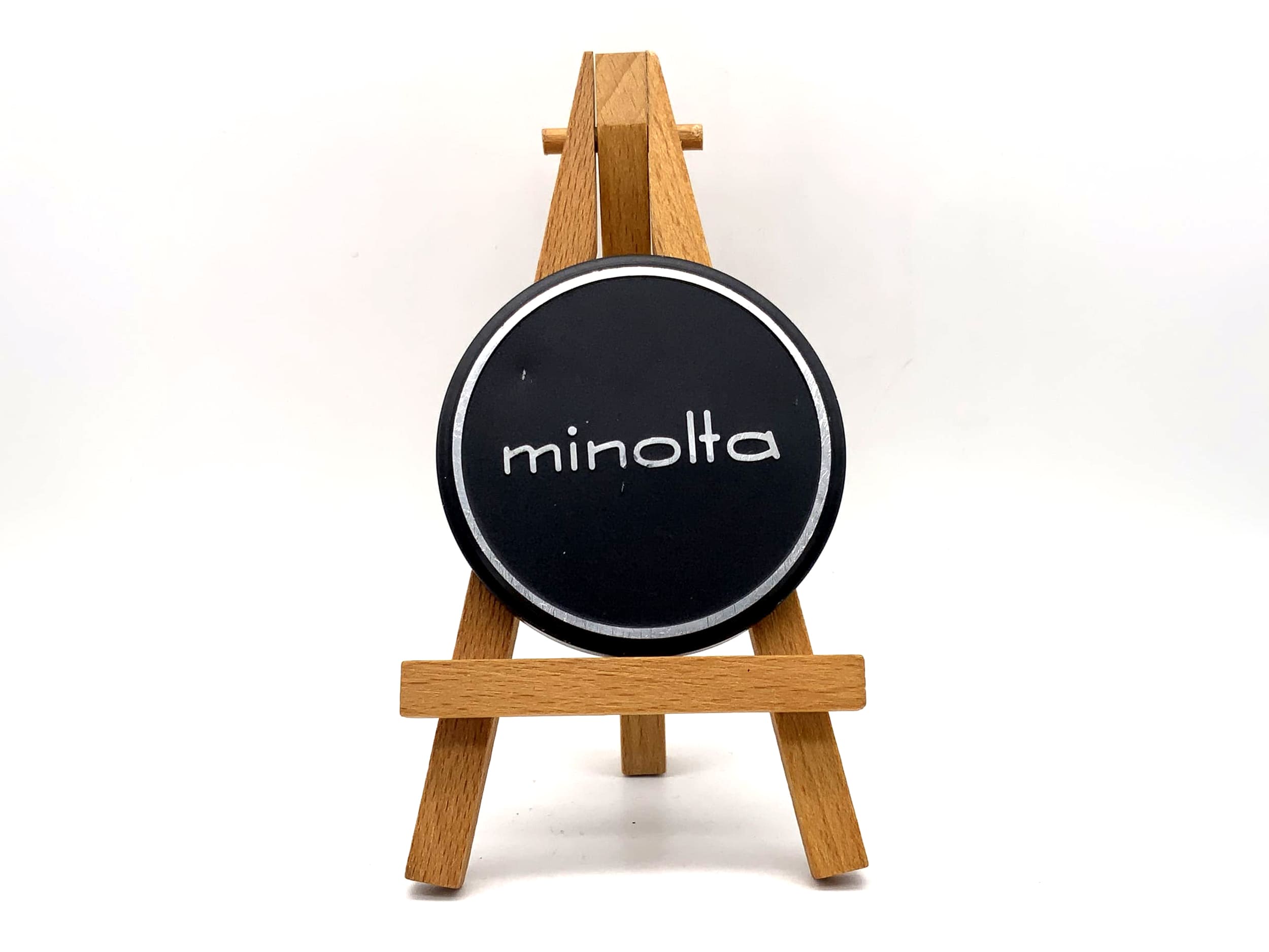 Minolta Objektivfrontdeckel 57mm Slip On Alu Objektivdeckel Kappe lens cap