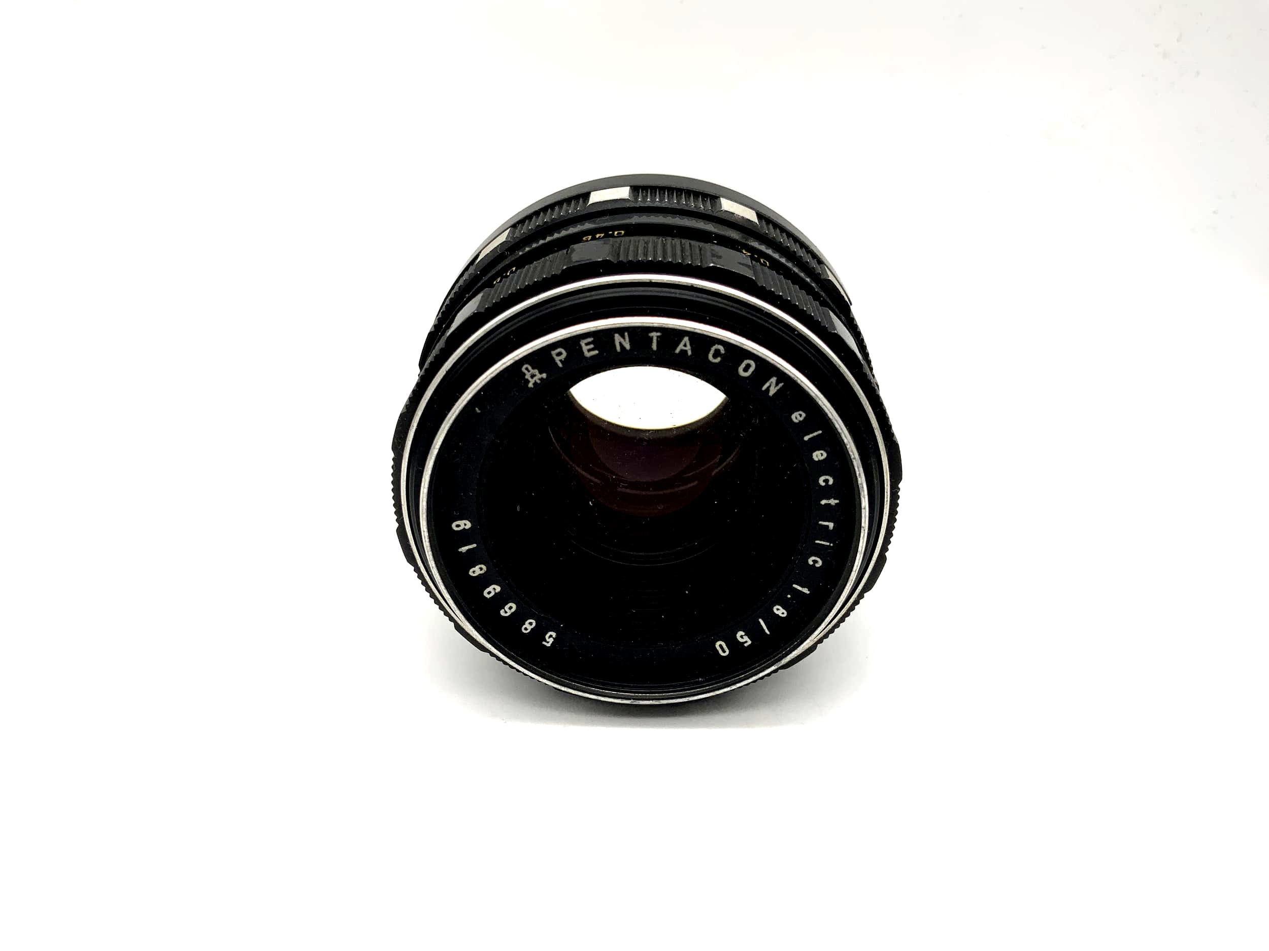 Pentacon 50mm 1:1.8 Objektiv electric Kamera Lens (M42) Blende!