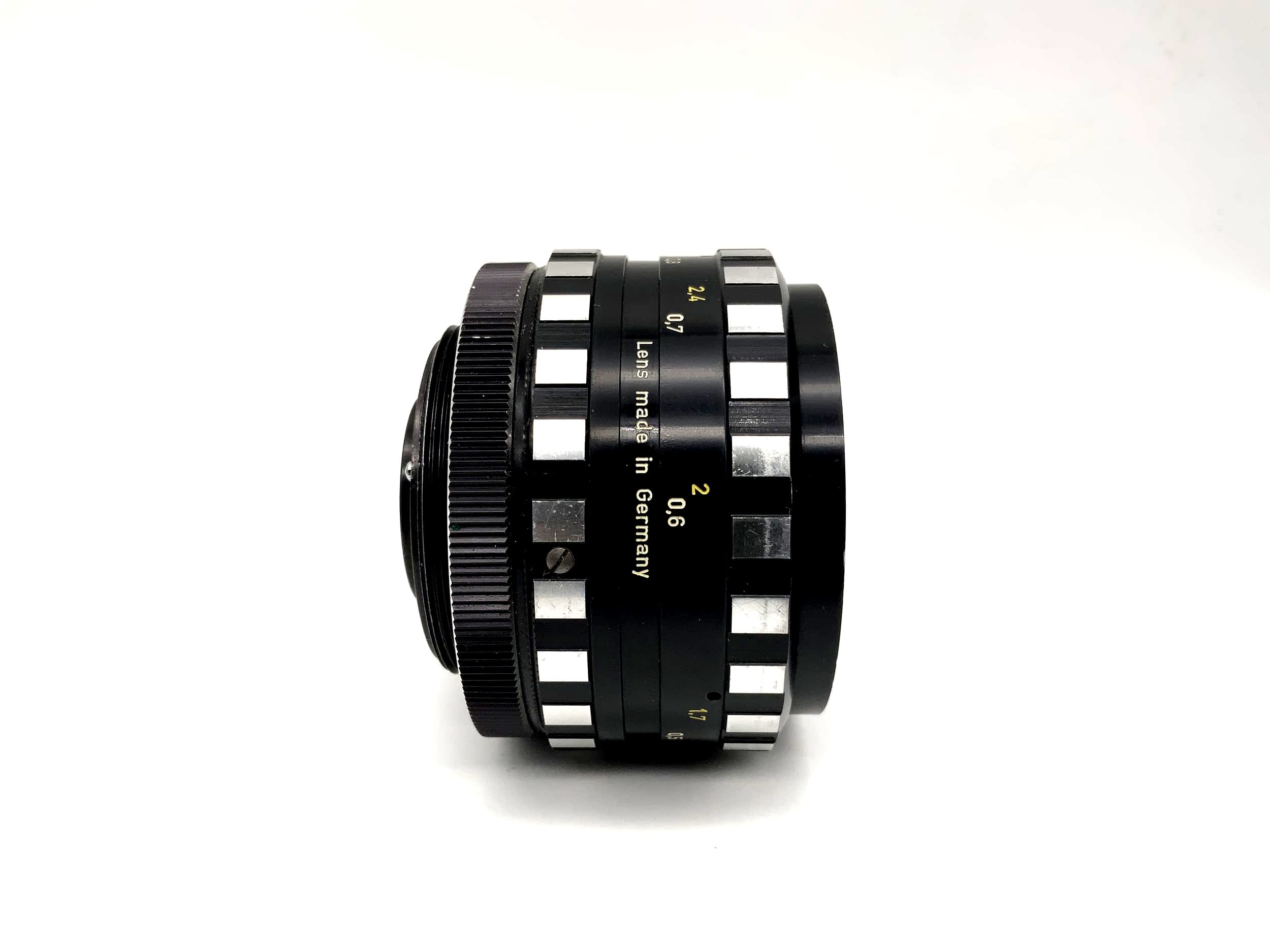 A.Schacht Ulm 50mm 1:1.8 Objektiv Praktica-S-Travelon R Lens (M42) Blende!