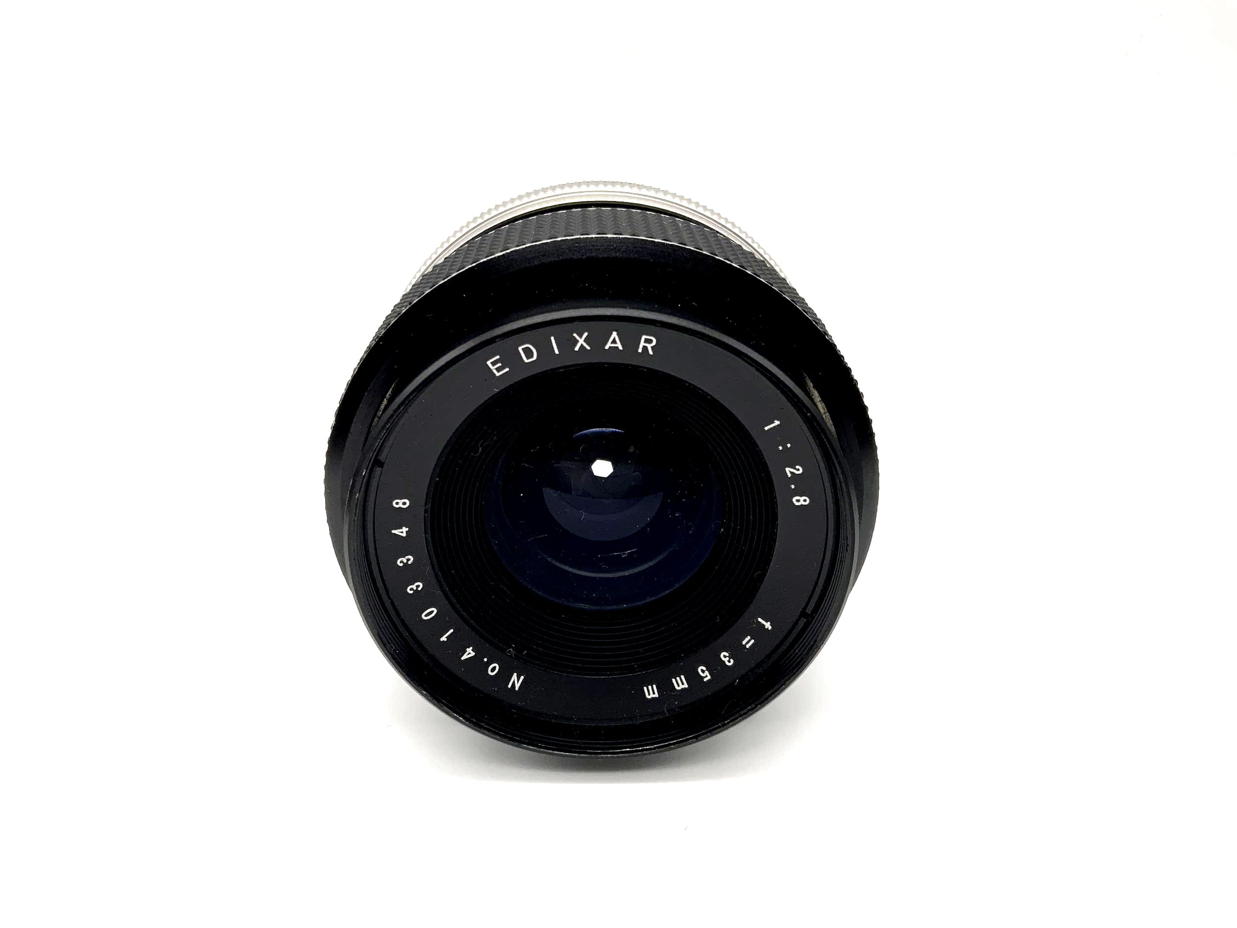 Edixa 35mm 1:2.8 Objektiv Edixar Kamera Lens (M42) Blende!