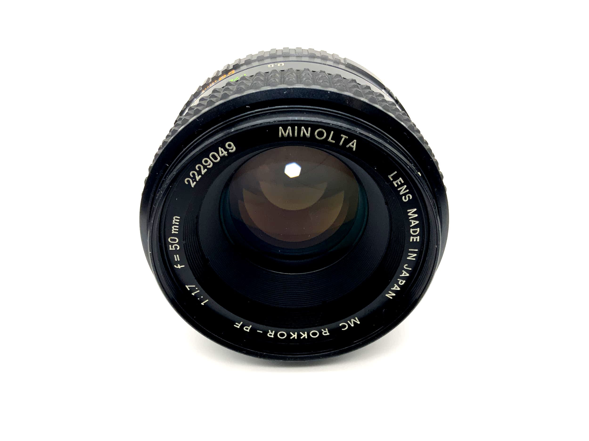 Minolta 50mm 1:1.7 Objektiv MC Rokkor-PF Kamera Lens (Minolta MD)