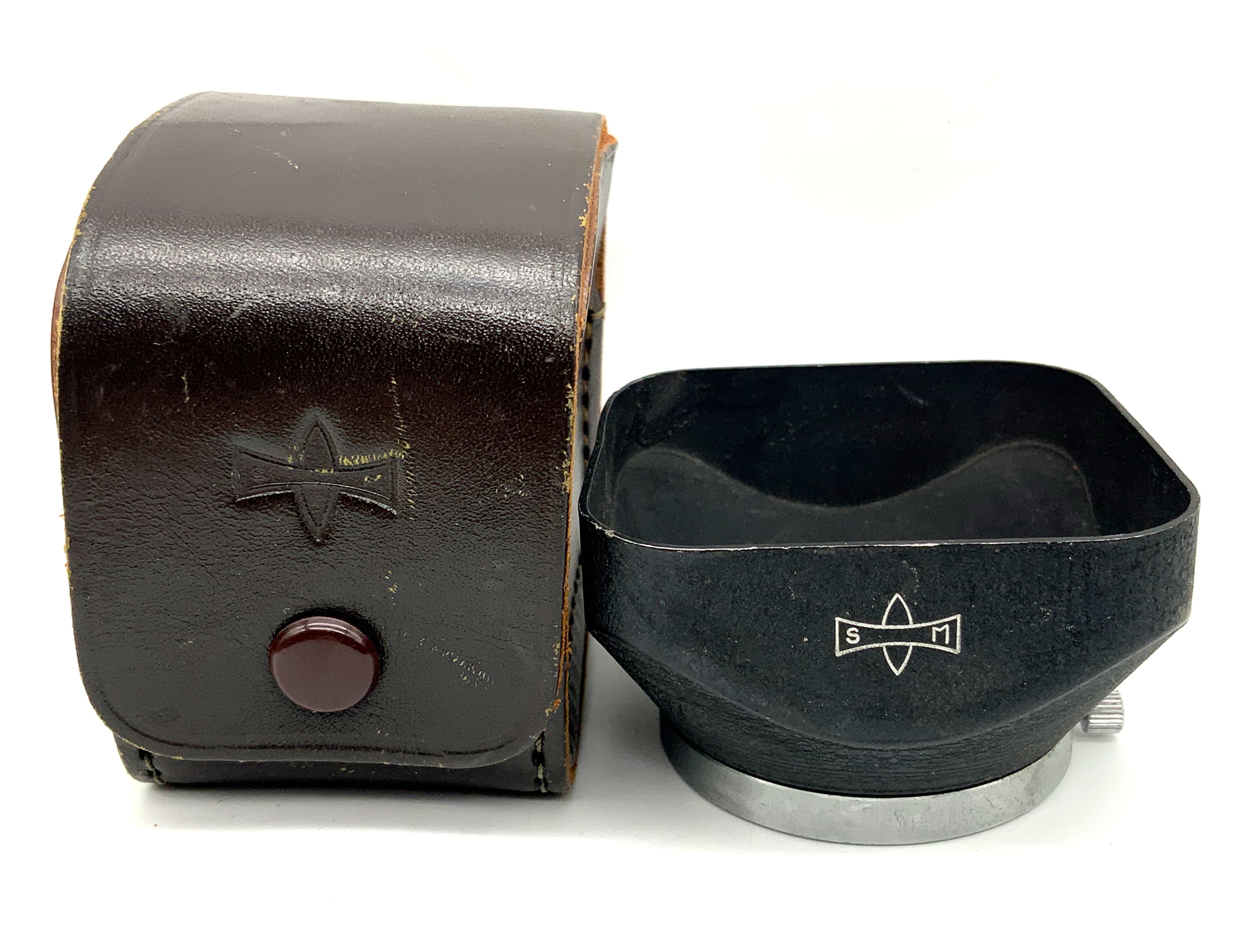 Mamiya 42mm Gegenlichtblende Clamp On Metall mit Case lenshood Sonnenblende