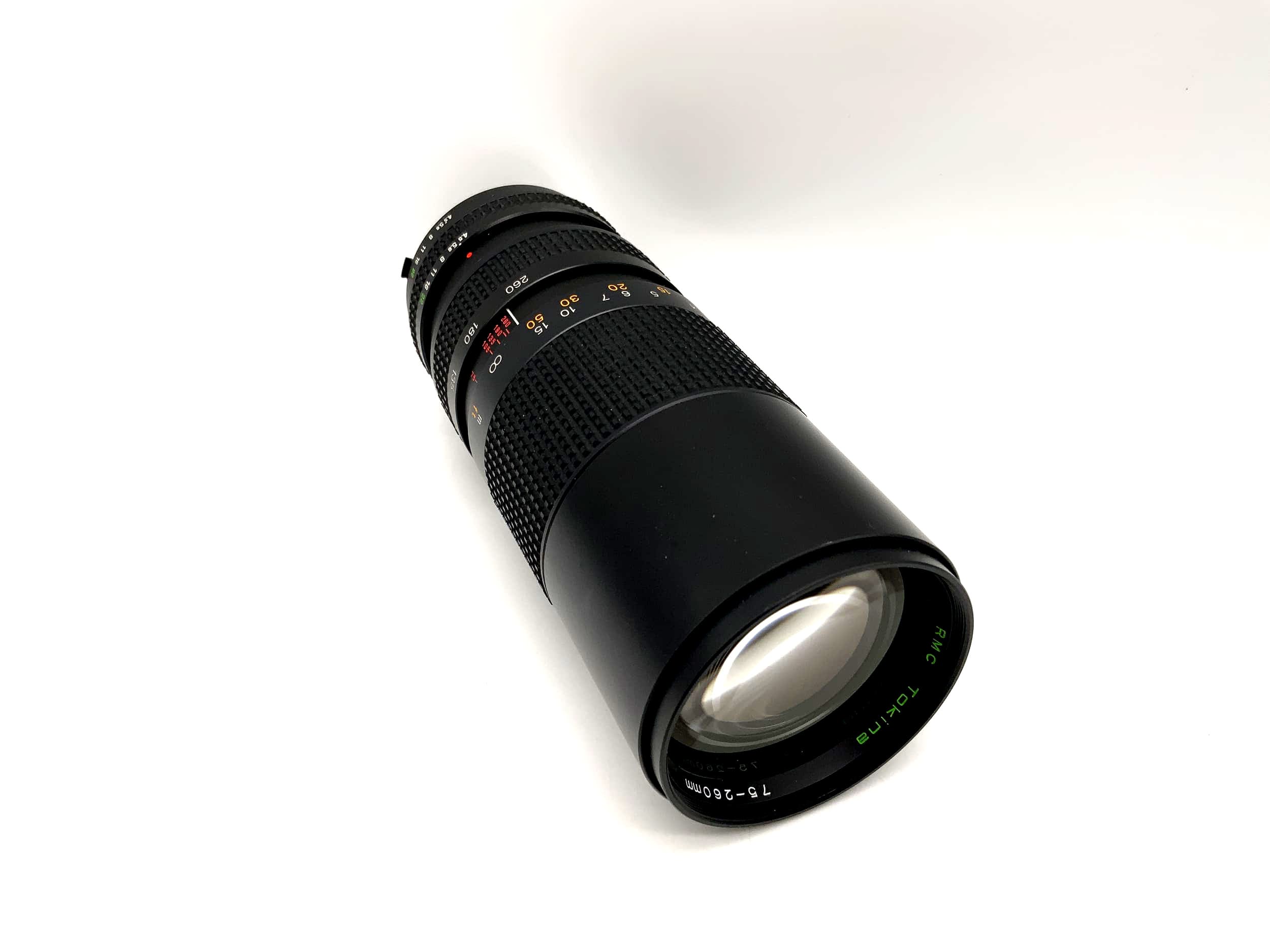 Tokina 75-260mm 1:4.5 Objektiv RMC Close Focus Kamera Camera Lens (Minolta MD)