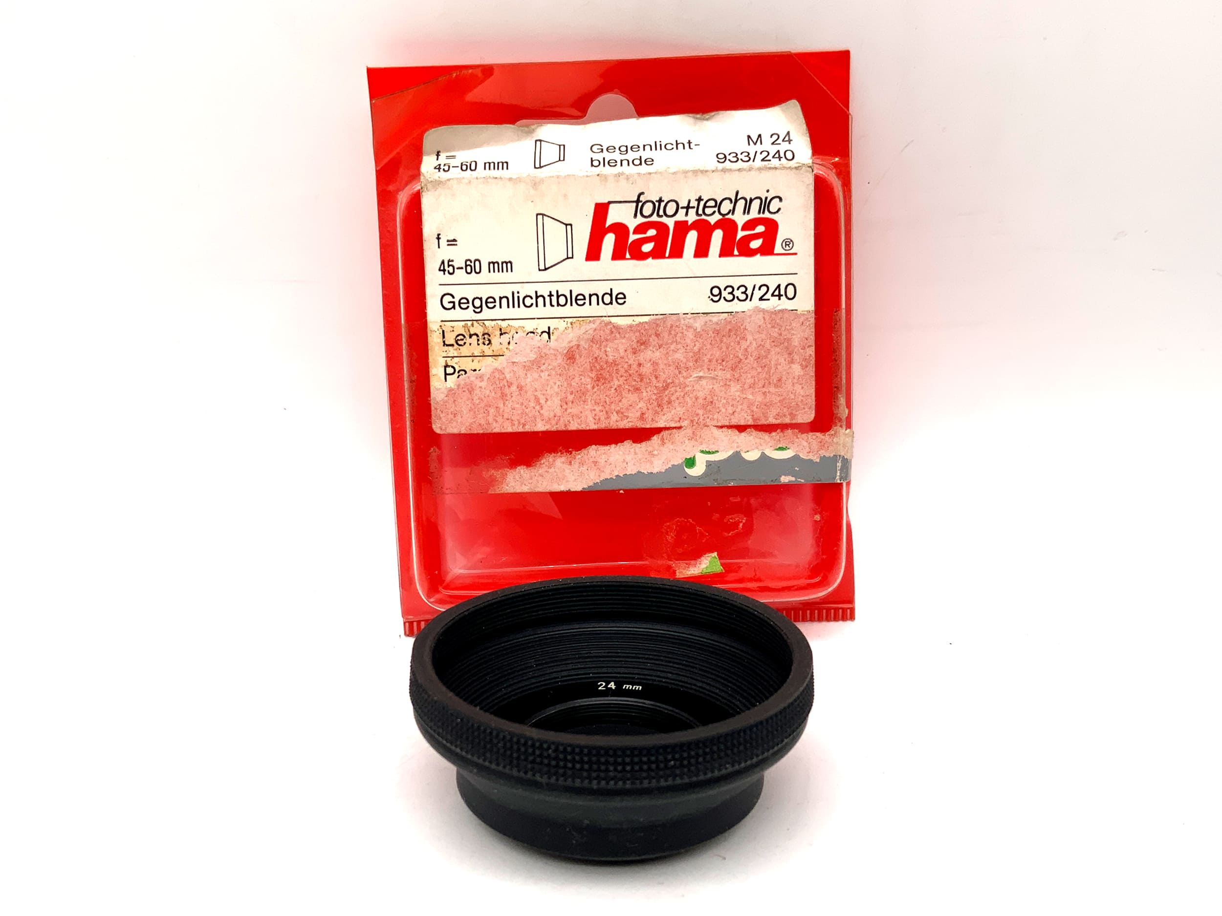 Hama M 24 f=45-60mm Gegenlichtblende in OVP 933/240 lenshood Sonnenblende