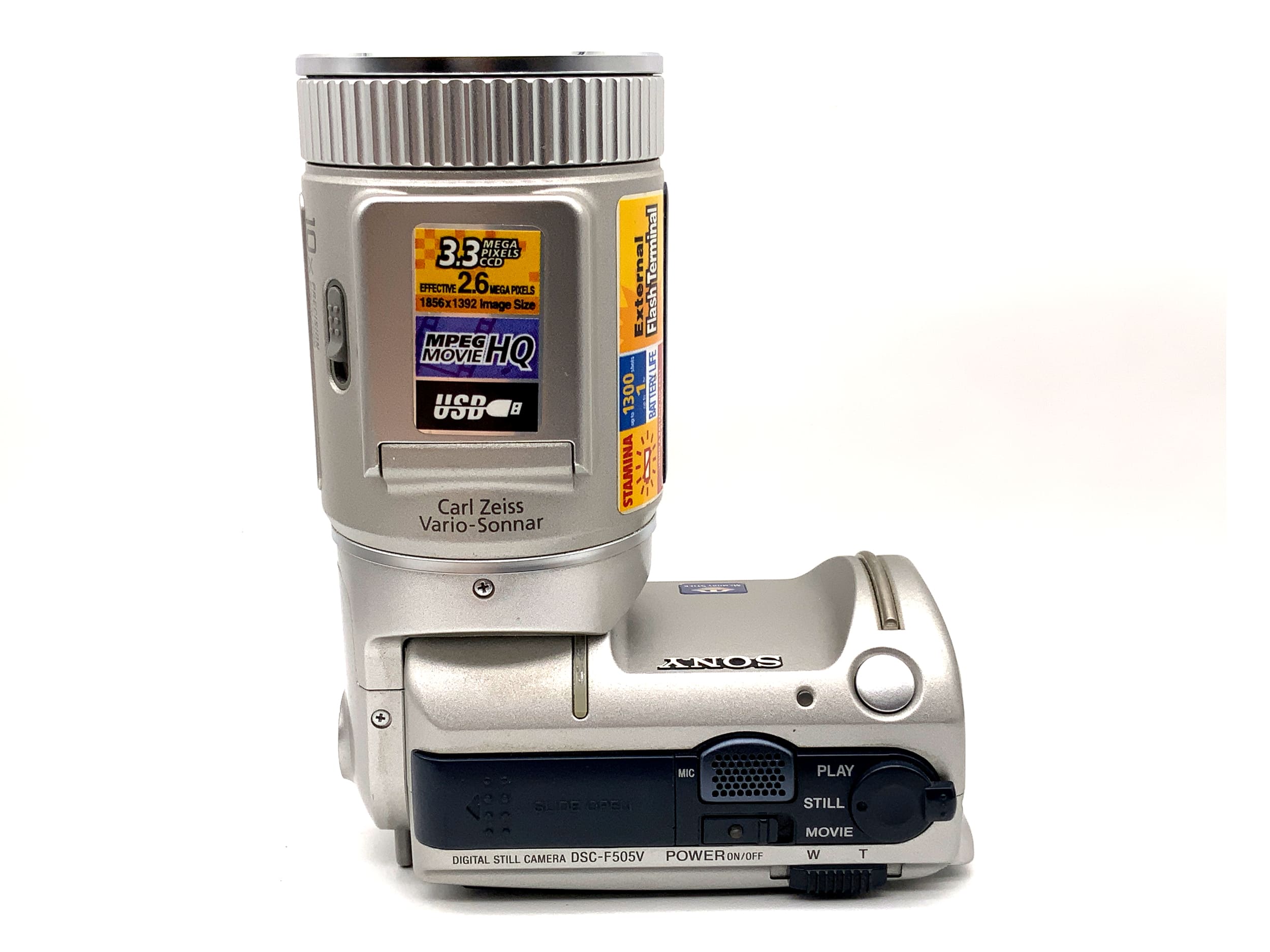 Sony CyberShot DSC-F505V Bridgekamera mit Carl Zeiss Vario-Sonnar Digitalkamera