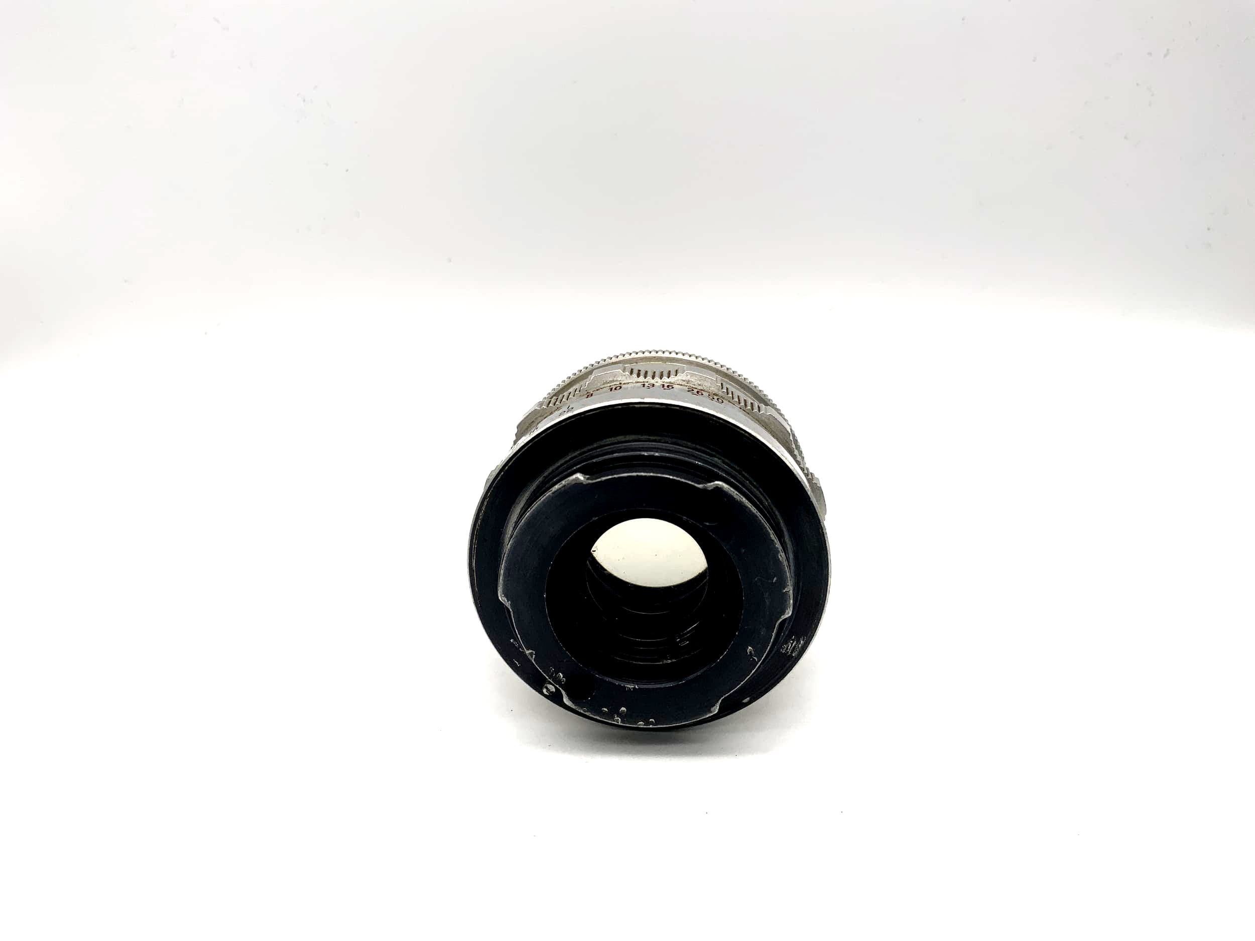 Carl Zeiss 50mm 1:2.8 Objektiv Tessar red T rot T Kamera Lens (Exa) Pilz!