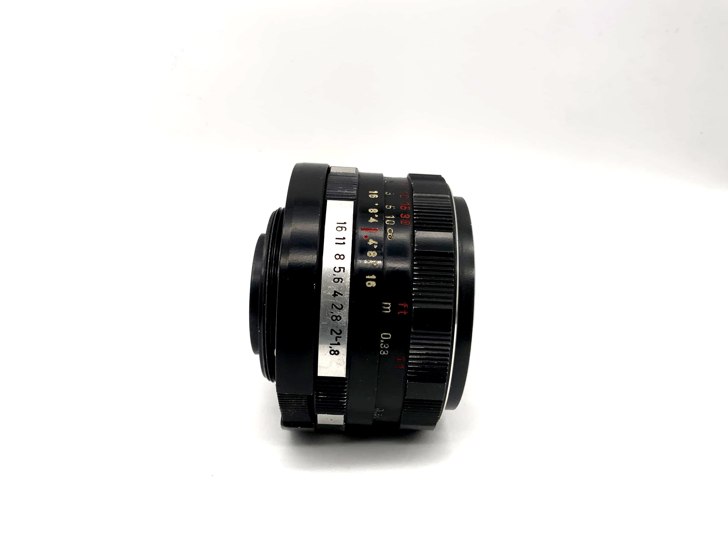 Pentacon 50mm 1:1.8 Objektiv electric Kamera Lens (M42) Blende!