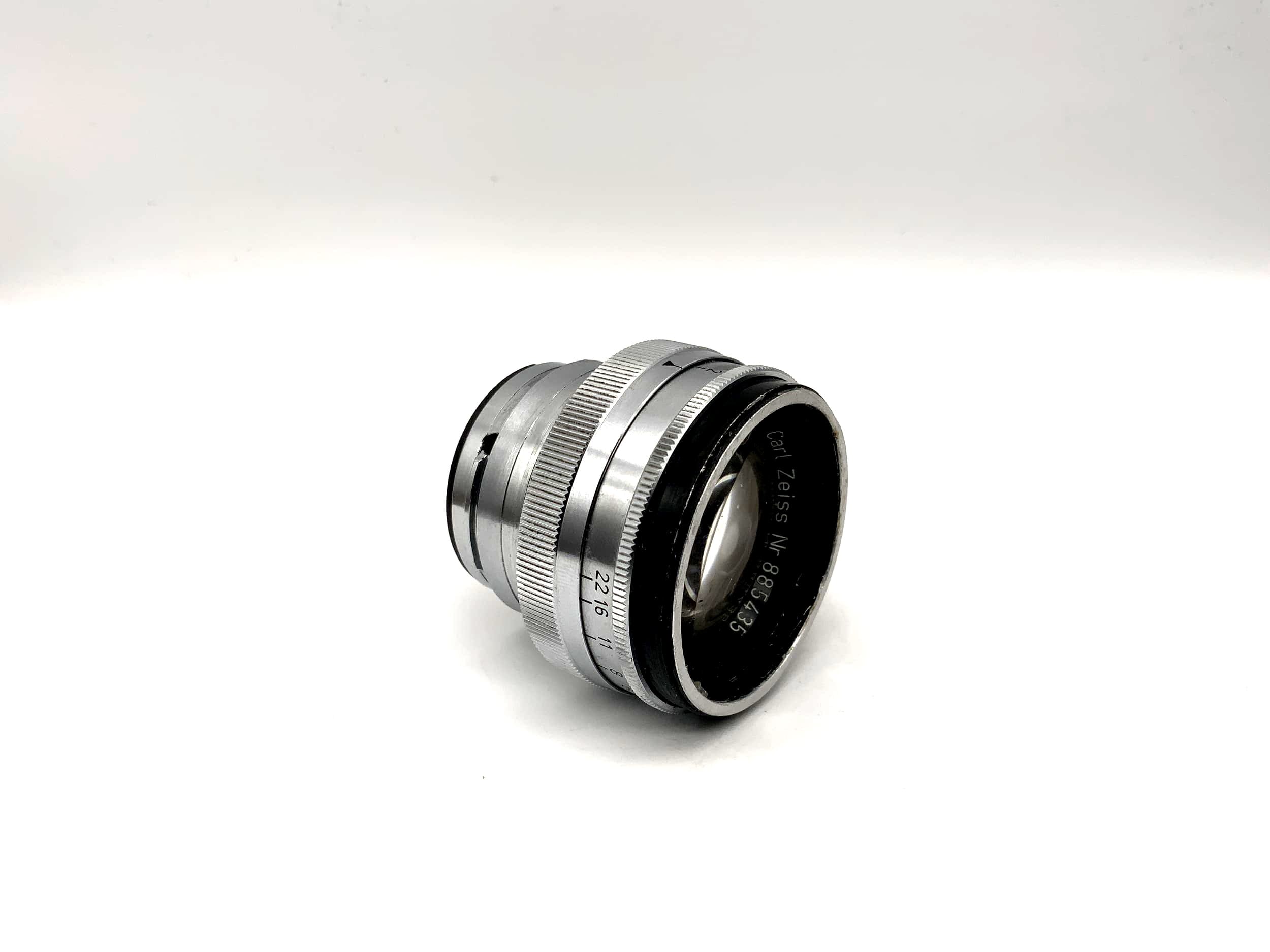 Carl Zeiss 50mm 1:2 Objektiv Sonnar Alu Kamera Lens (Contax RF) Nebel!