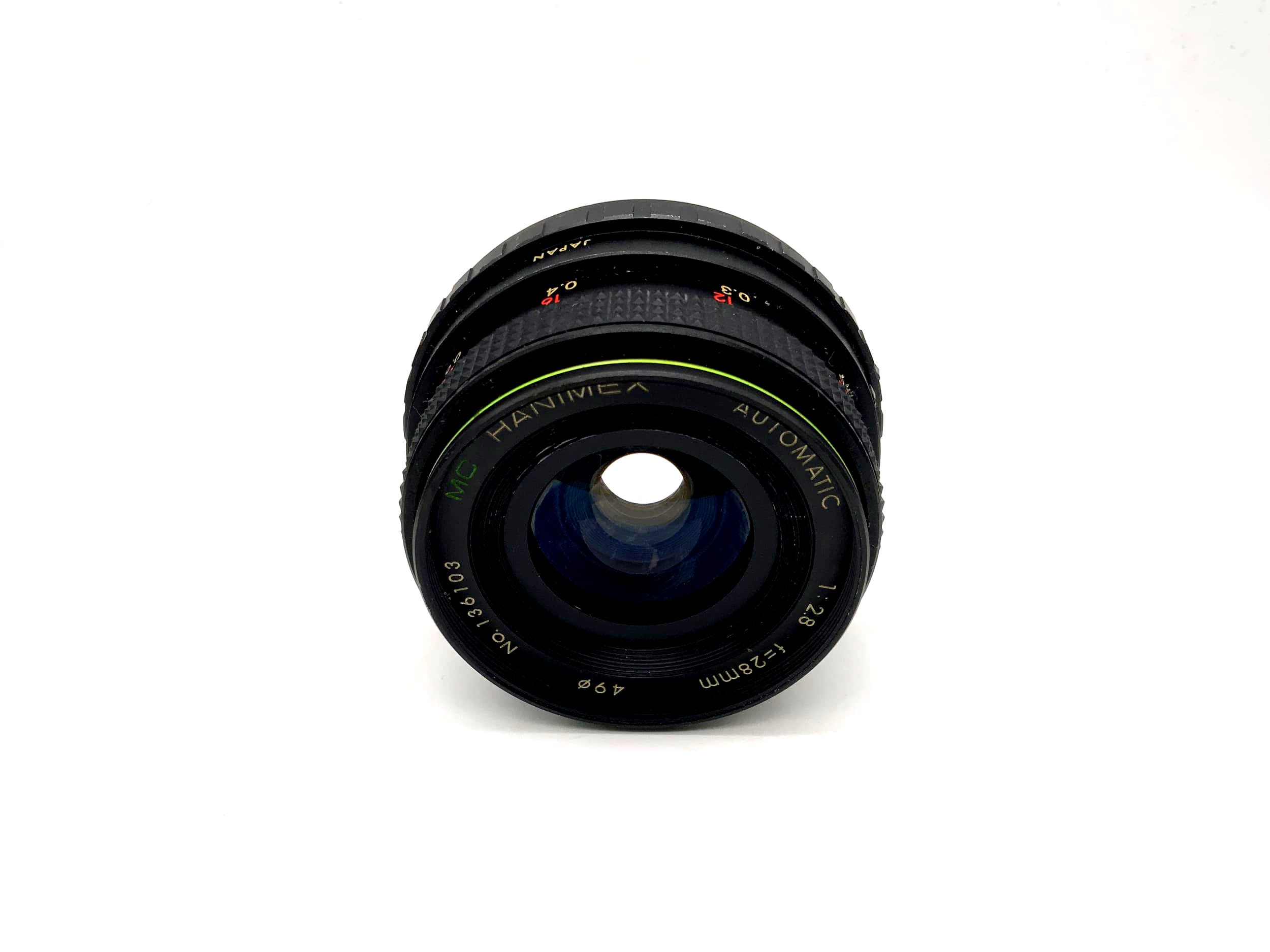 Hanimex 28mm 1:2.8 Objektiv MC Multi Coated Automatic Kamera Lens (M42)