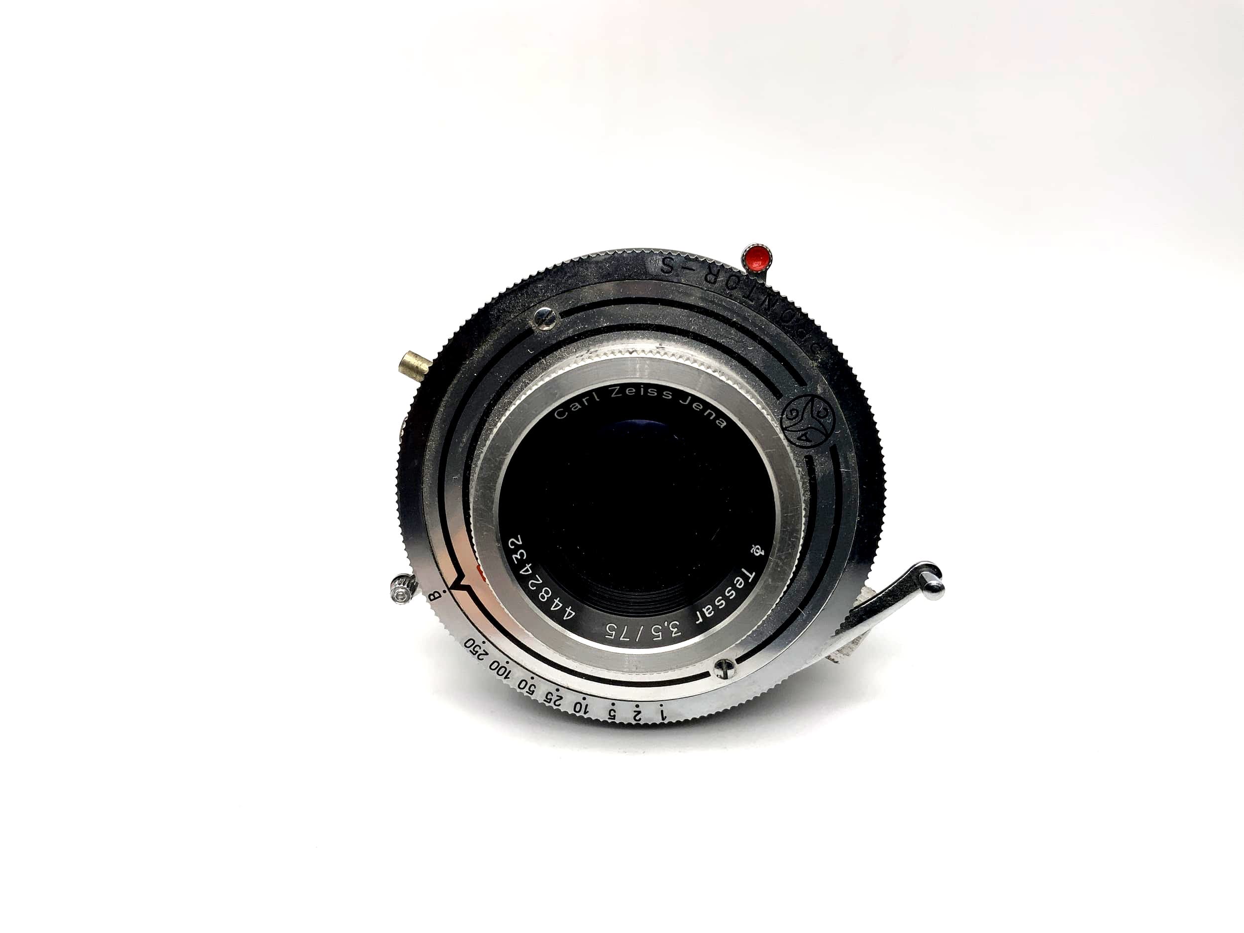 Carl Zeiss 75mm 1:3.5 Objektiv Tessar Prontor-S Kamera Camera Lens (M42)