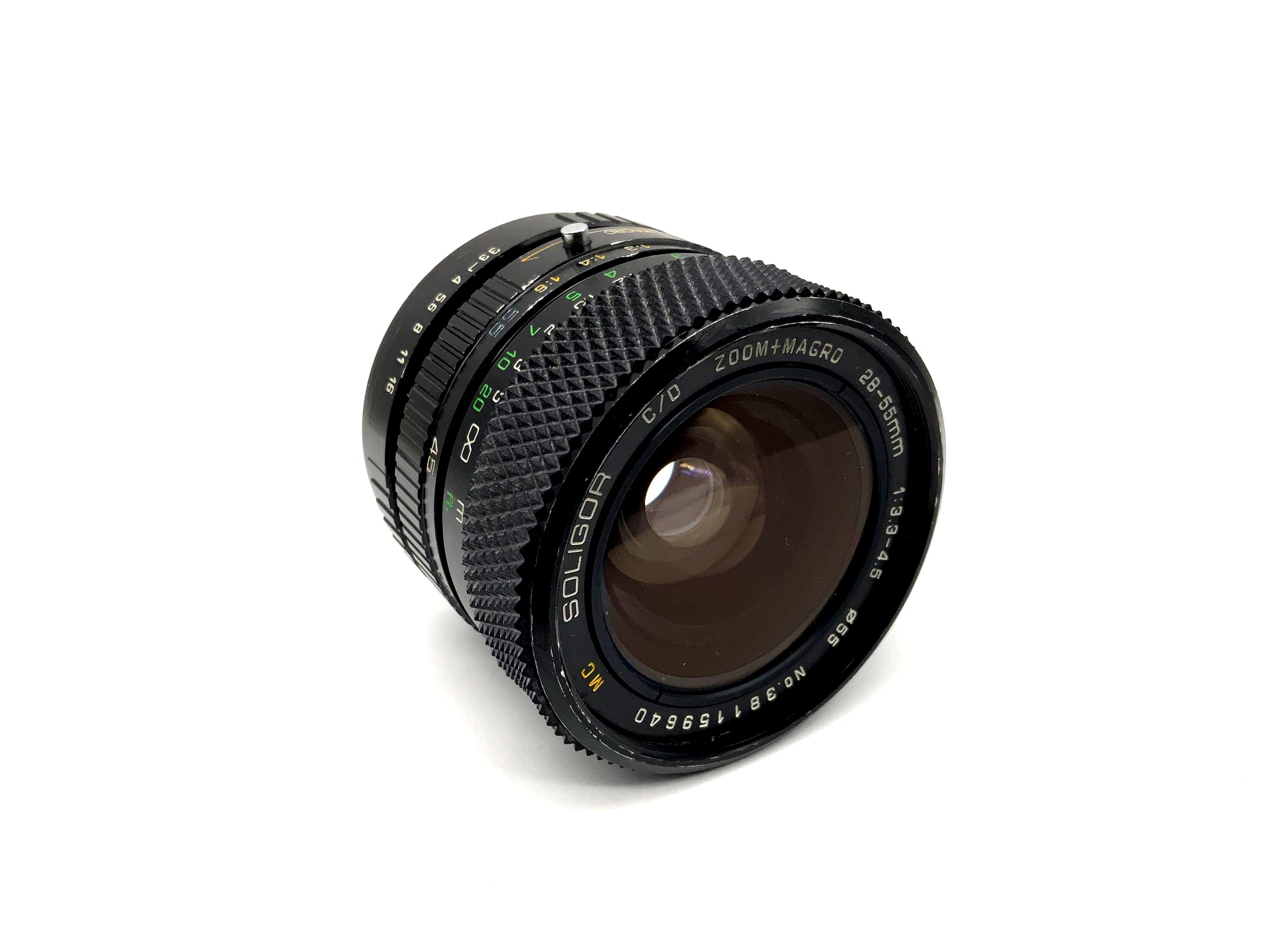Soligor 28-55mm 1:3.3-4.5 Objektiv C/D Zoom+Macro MC Camera Lens (Rollei QBM)