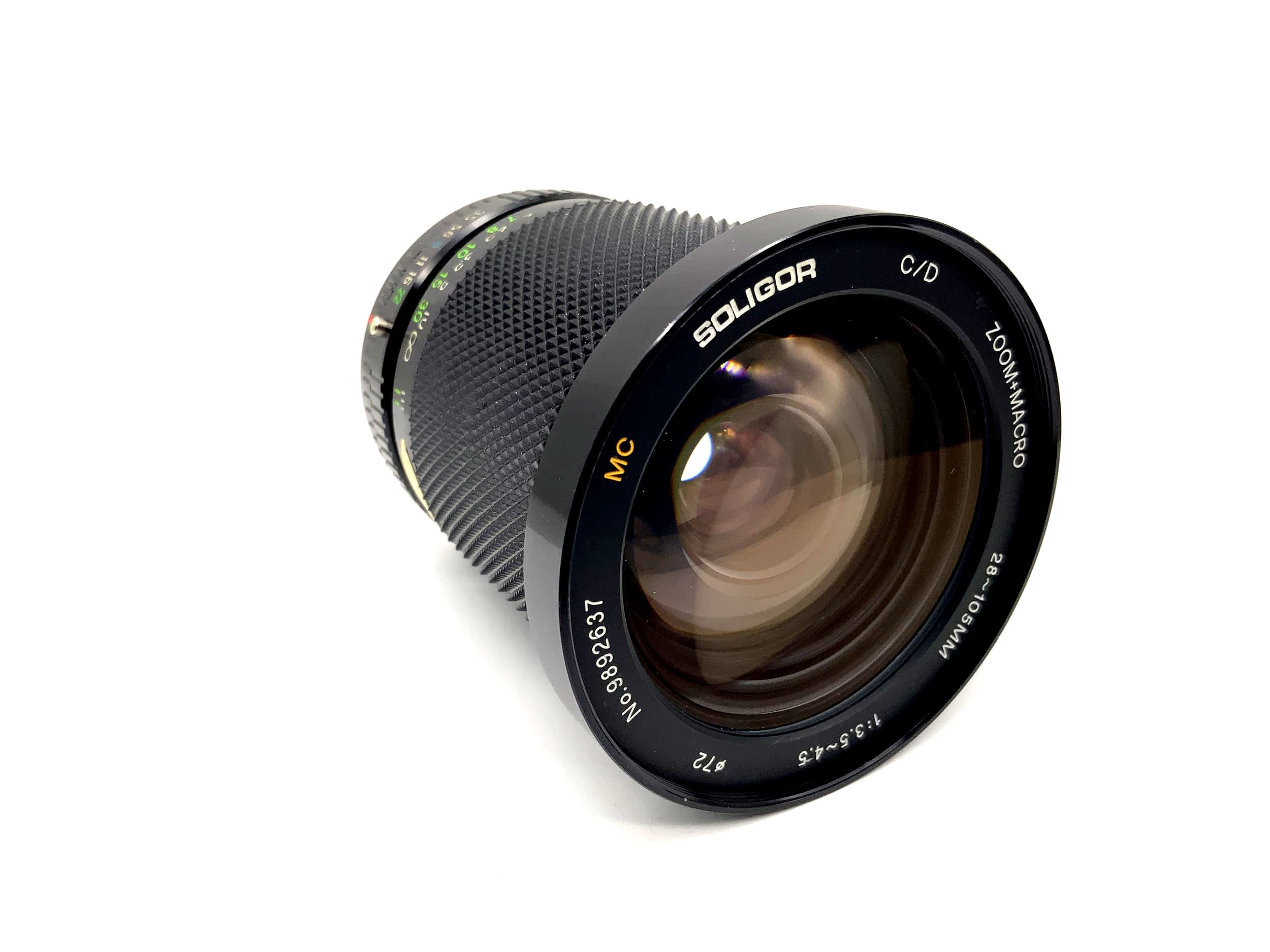 Soligor 28-105mm 1:3.5-4.5 Objektiv C/D Zoom+Macro MC Camera Lens (Canon FD)