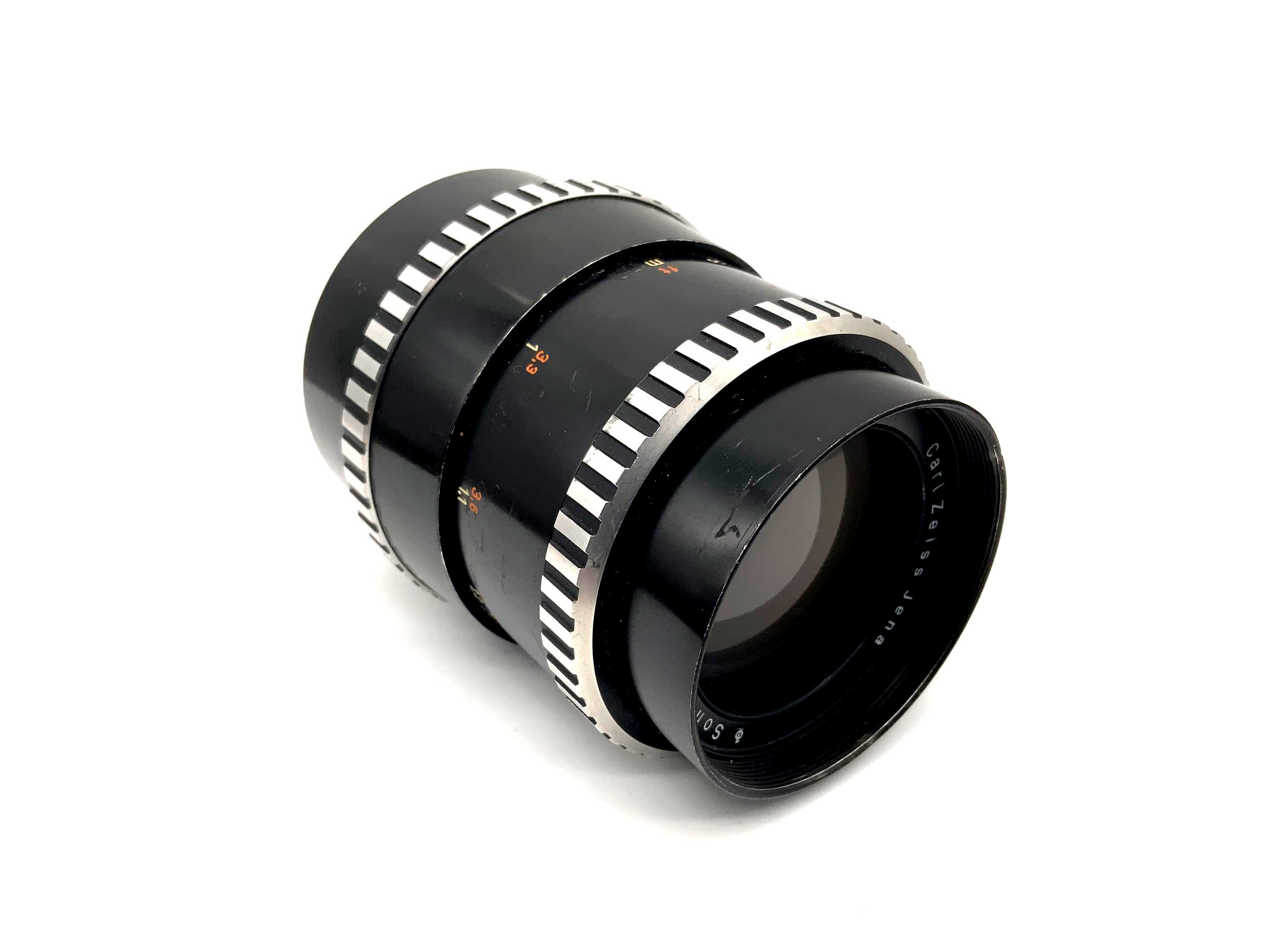 Carl Zeiss 135mm 1:4 Objektiv Sonnar Zebra Kamera Camera Lens (Exa)