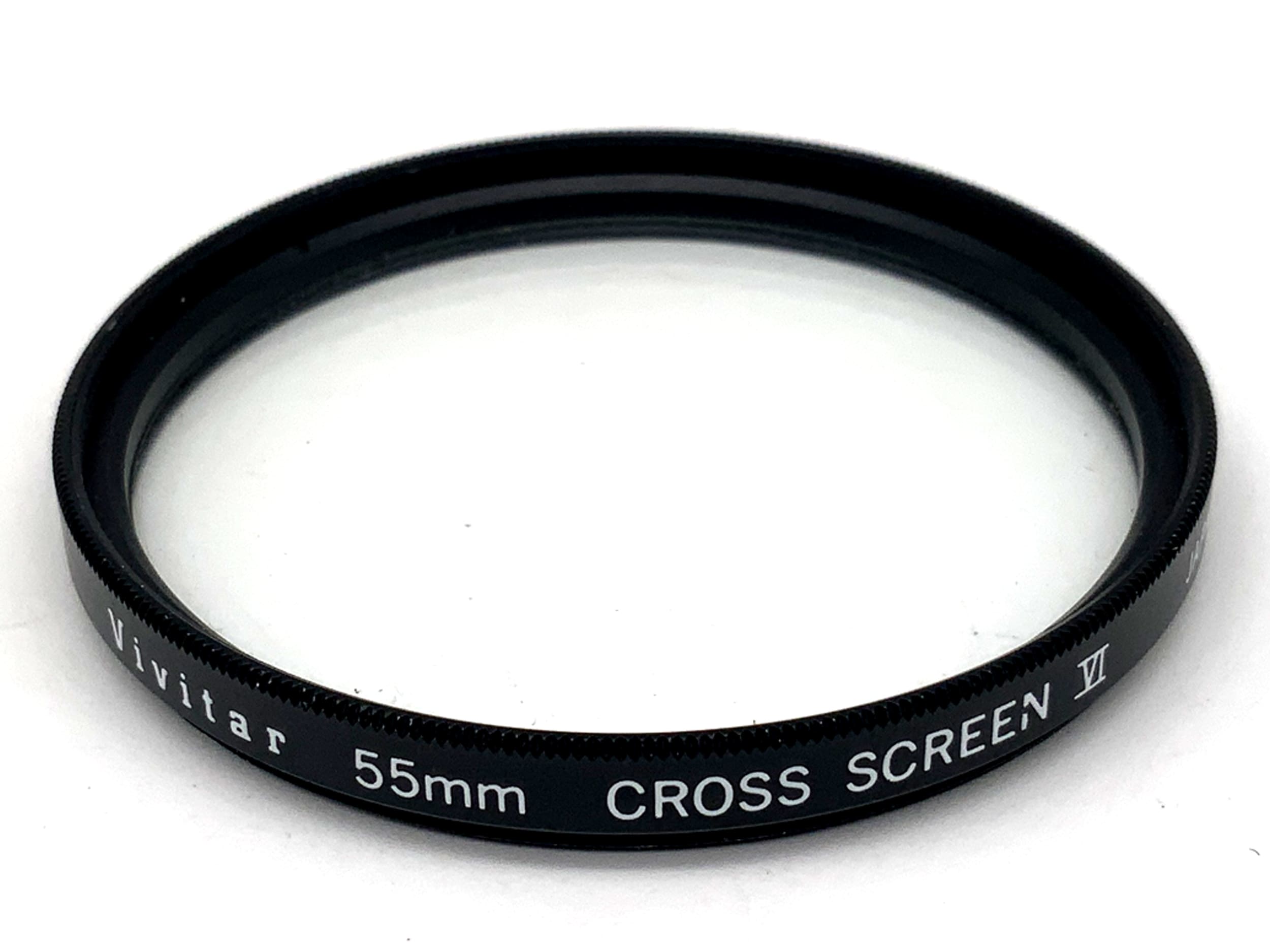 Vivitar Gitterfilter Cross Screen VI Filter 55mm Kreisförmig Filtergewinde