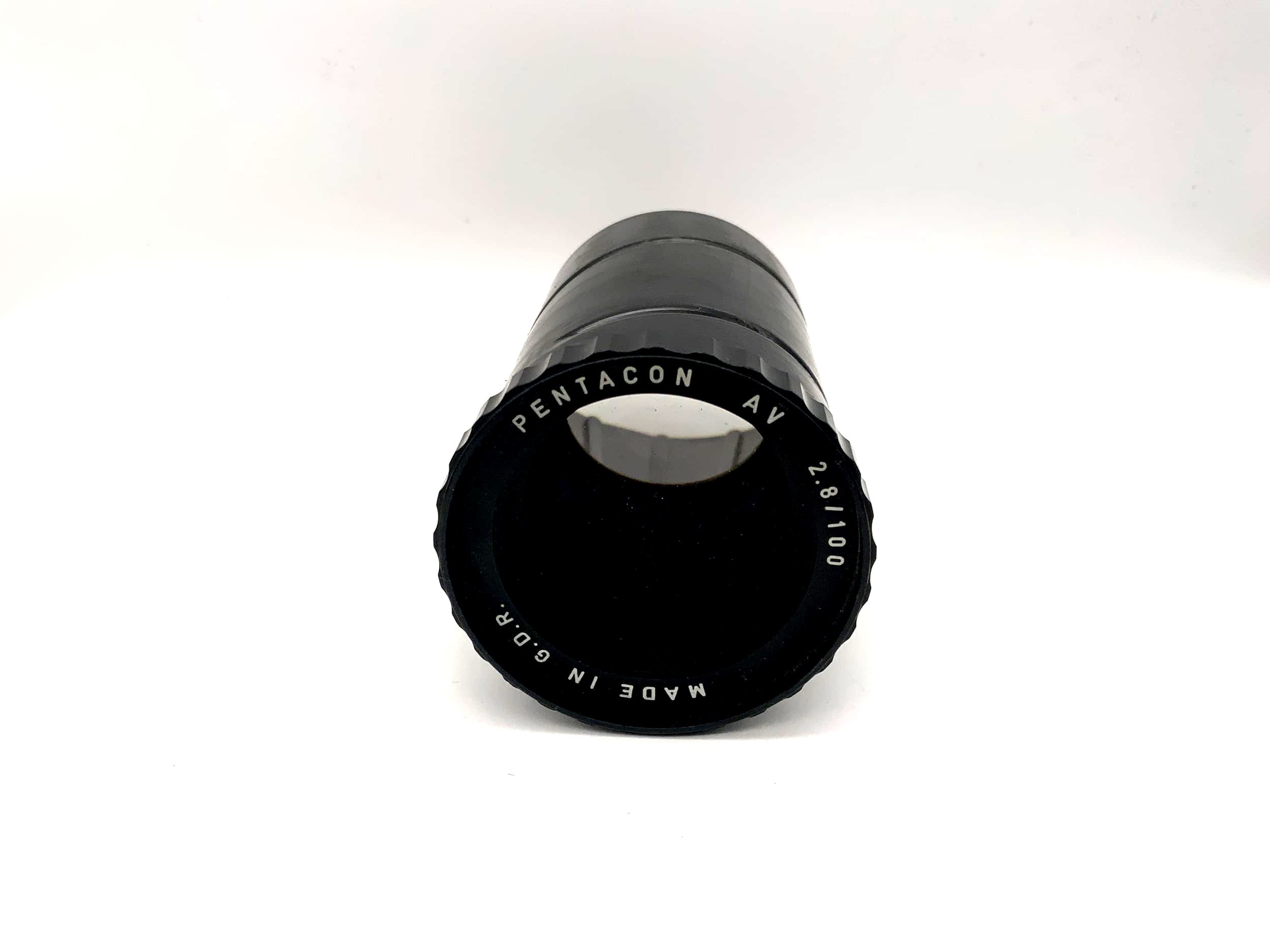 Pentacon 100mm 1:2.8 Projektorlinse AV G.D.R Lens Linse (Schneckengewinde)