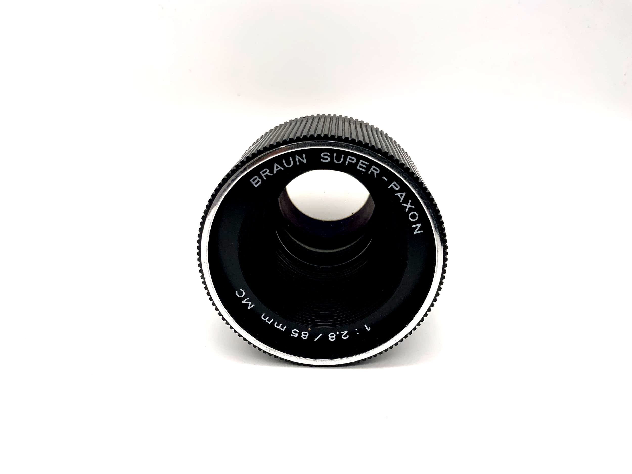 Braun 85mm 1:2.8 Projektorlinse Super-Paxon MC Lens Linse (Schneckengewinde)