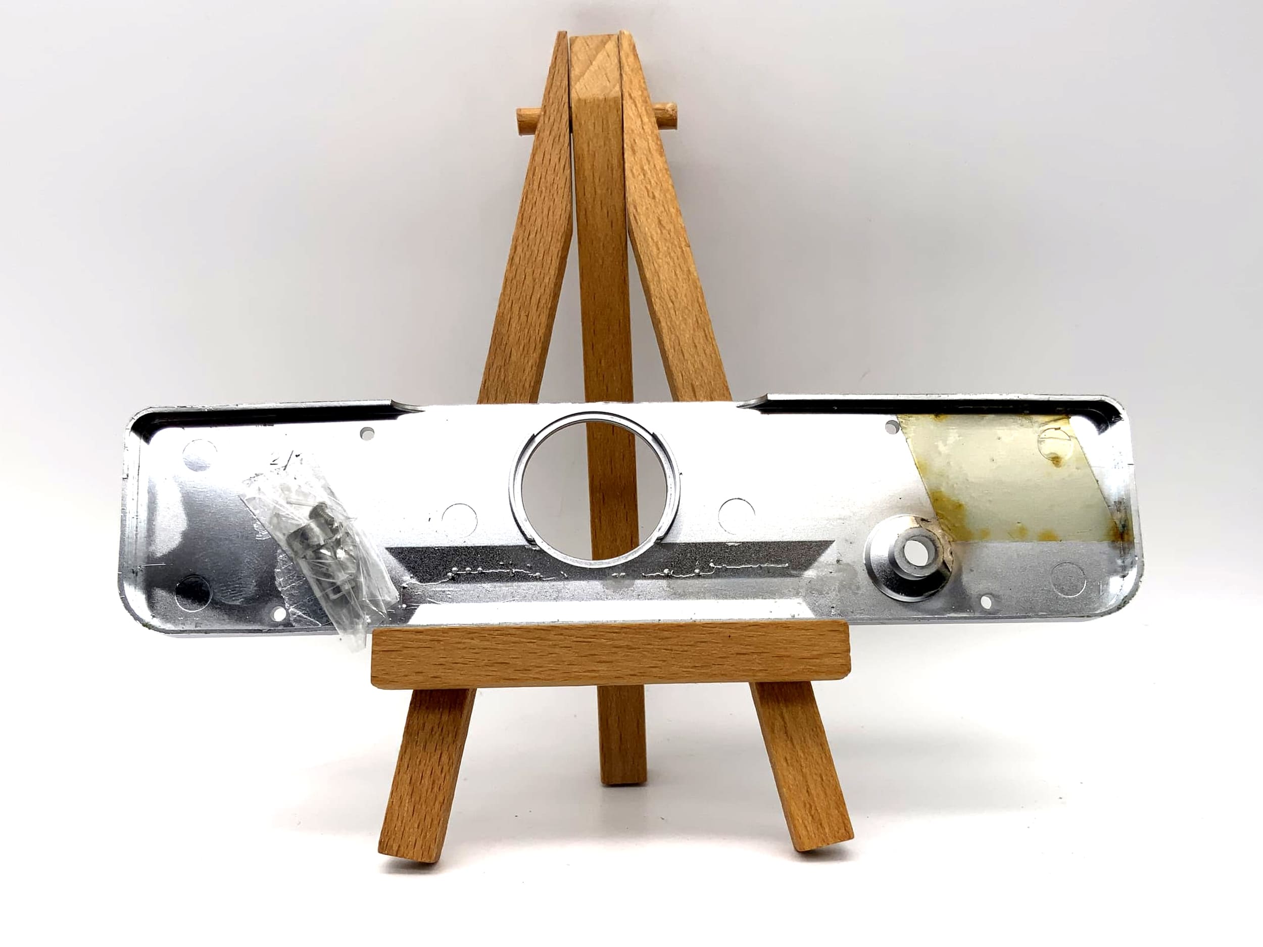 Pentacon Bodenplatte Praktica MTL 3 silber Base Plate Ersatzteil