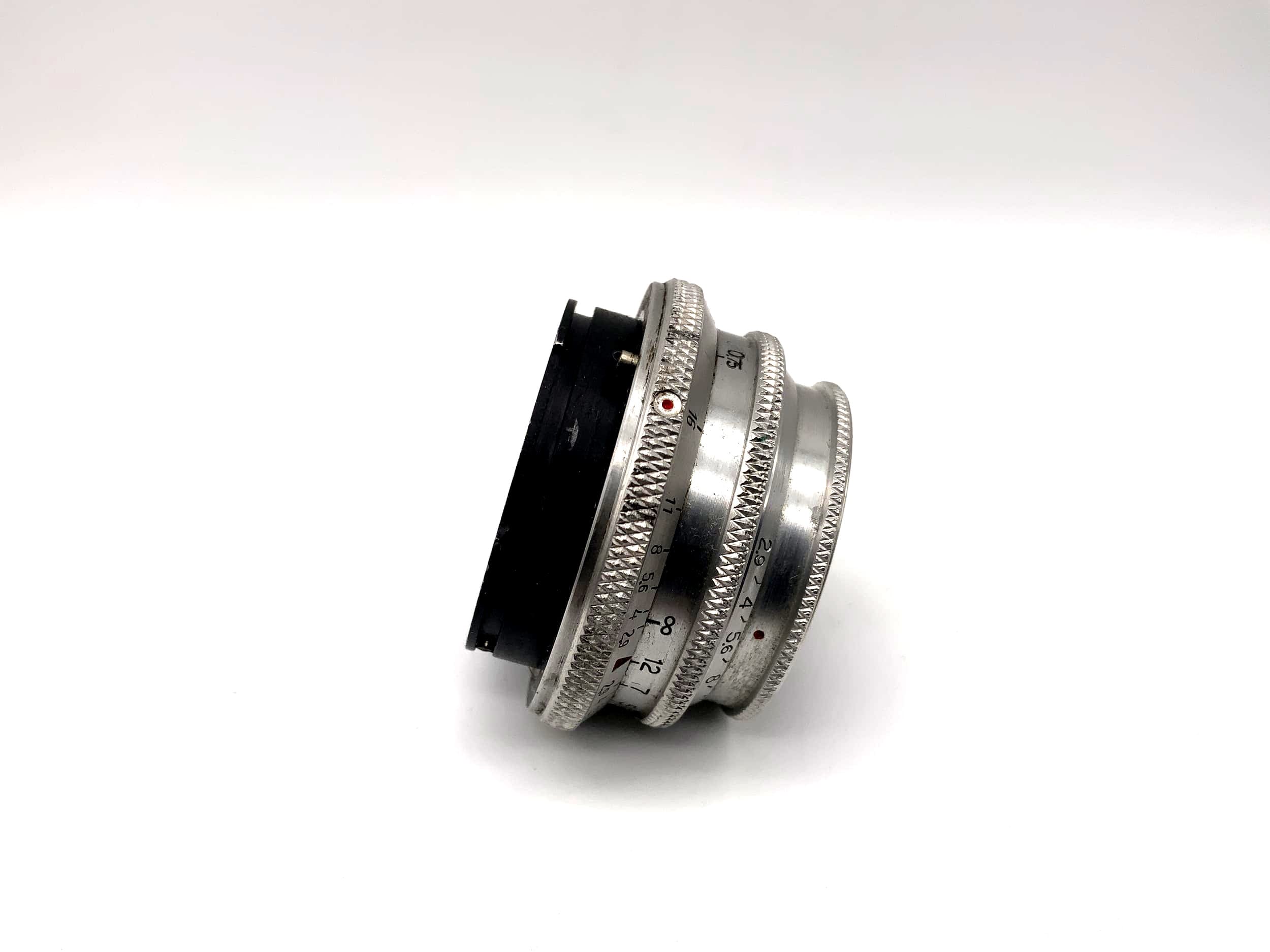 E.Ludwig 50mm 1:2.9 Objektiv Meritar red V Kamera Camera Lens (Exa)