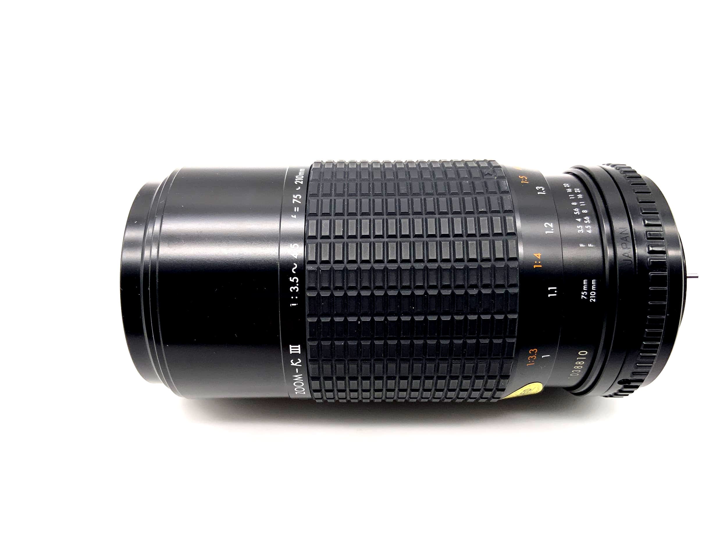 Sigma 75-210mm 1:3.5-4.5 Objektiv Zoom-K III Multi Coated Kamera Lens (M42)