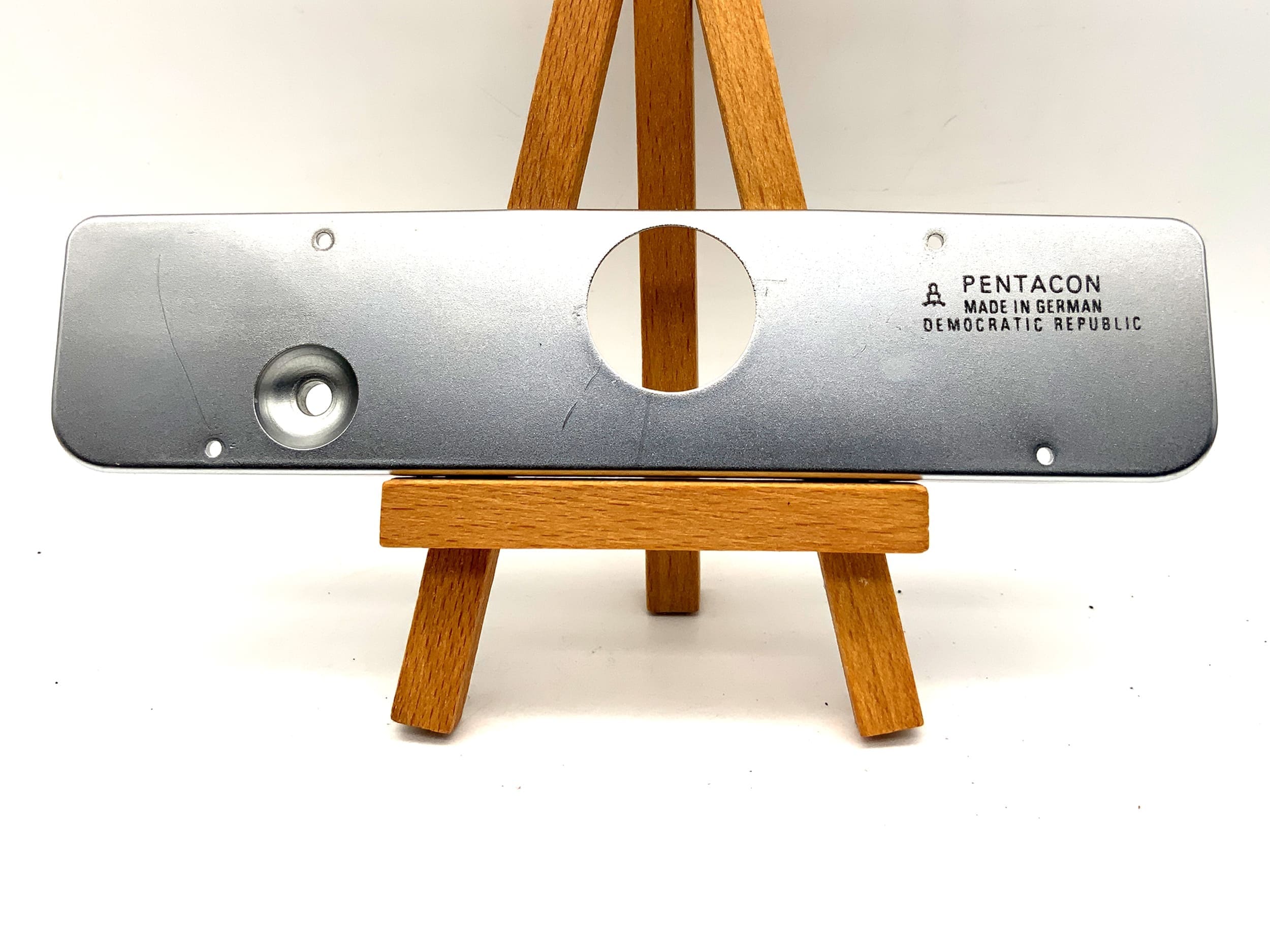 Pentacon Praktica LTL 1000 Bodenplatte silber Base Plate Ersatzteil